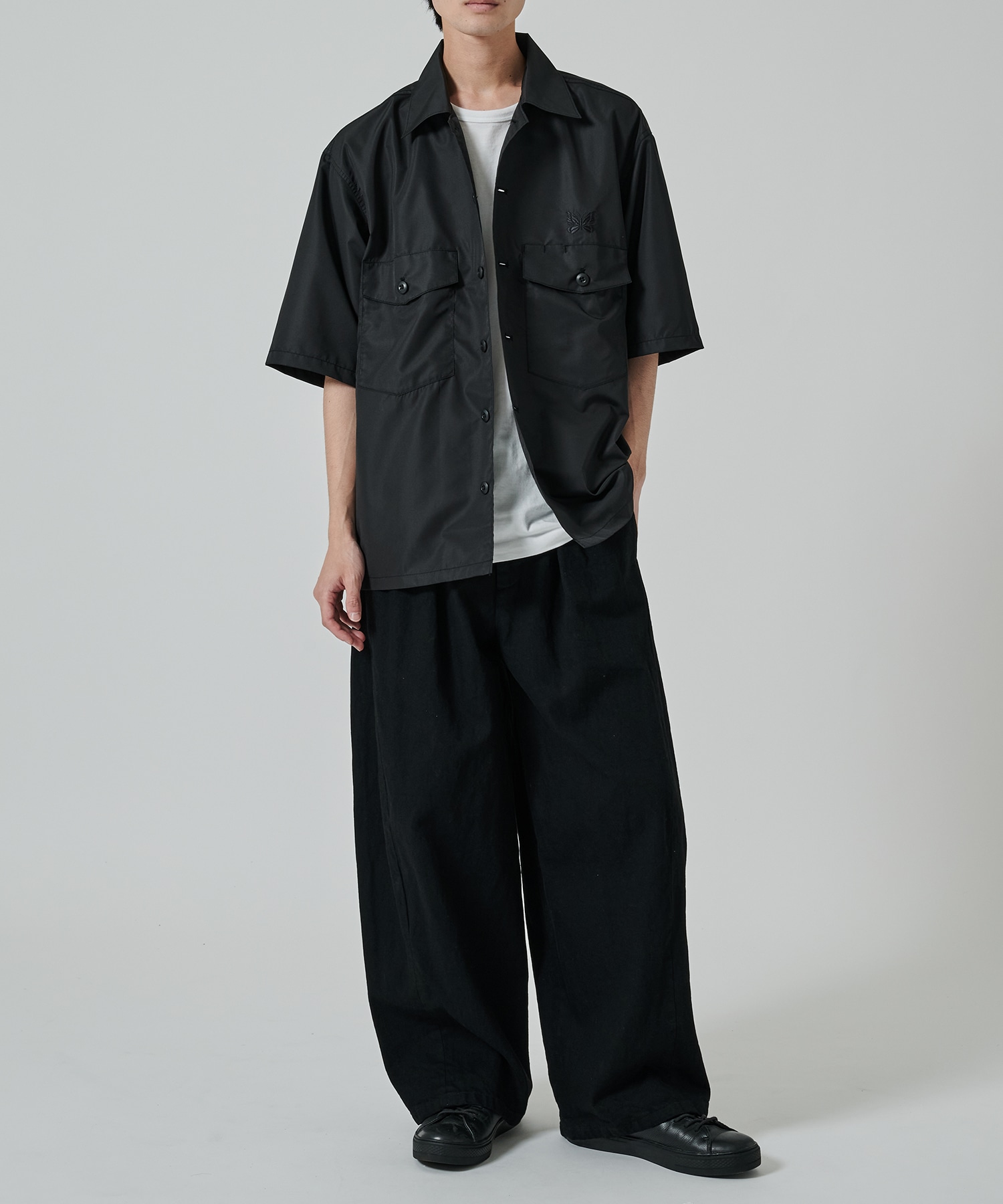 別注 Fatigue S/S Shirt - 撥水Nylon NEEDLES