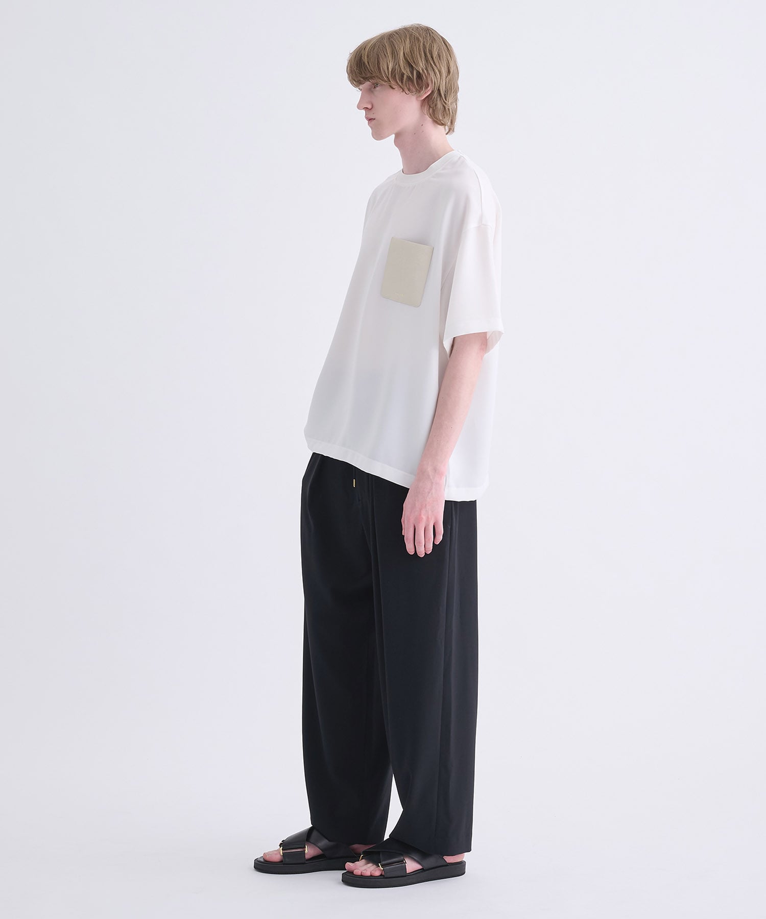 〈別注〉Sugoku Suzushii Leather Pocket S/S TEE CULLNI