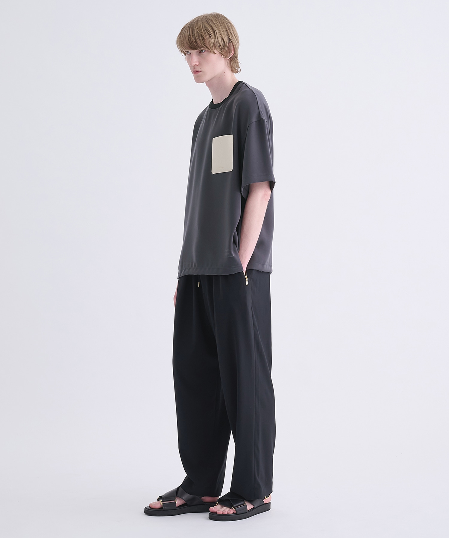 〈別注〉Sugoku Suzushii Leather Pocket S/S TEE CULLNI