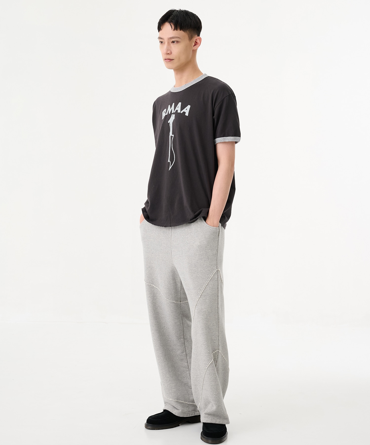 別注 DAMAGE RINGER TEE JieDa