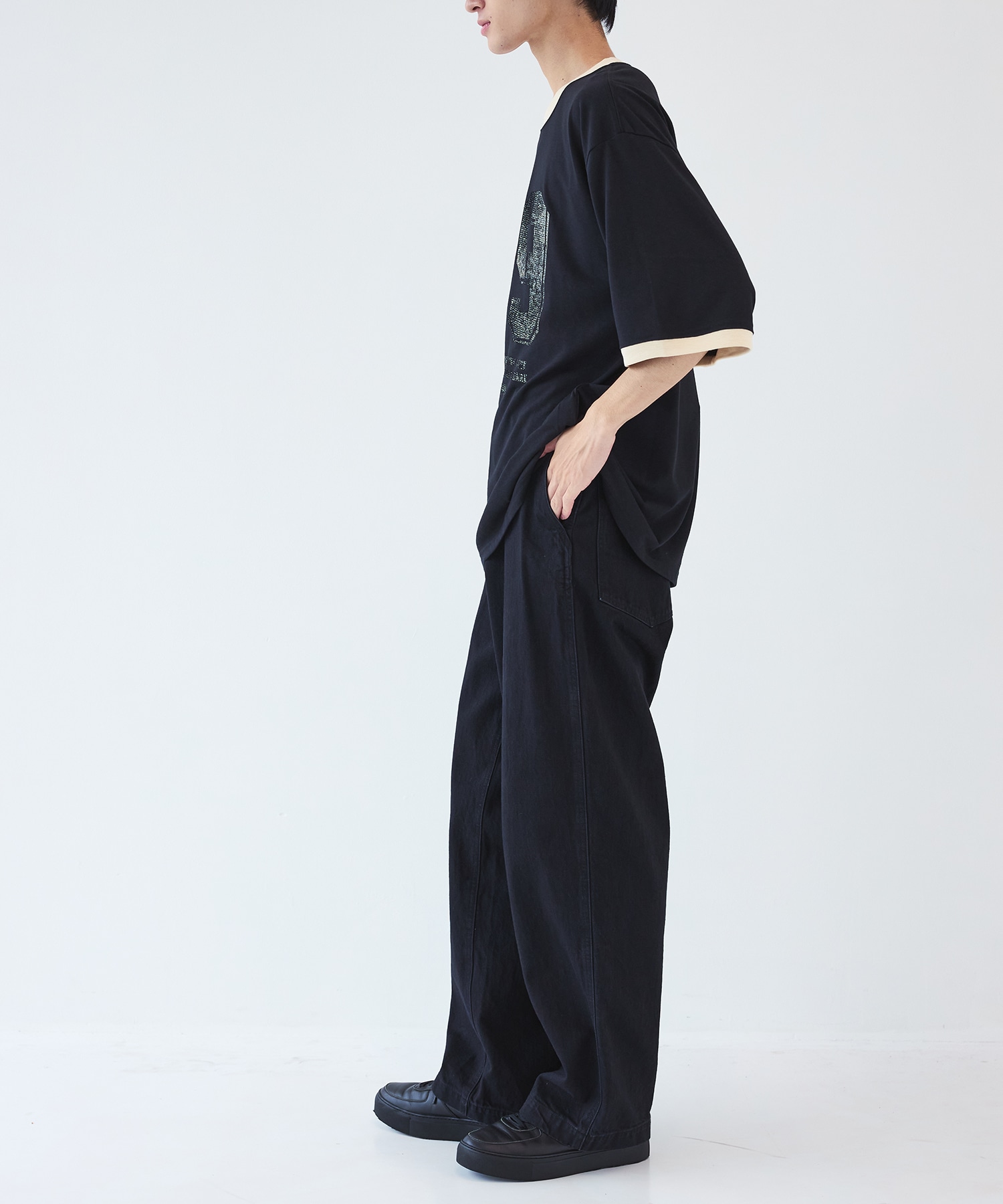 別注 RINGER TEE FACCIES