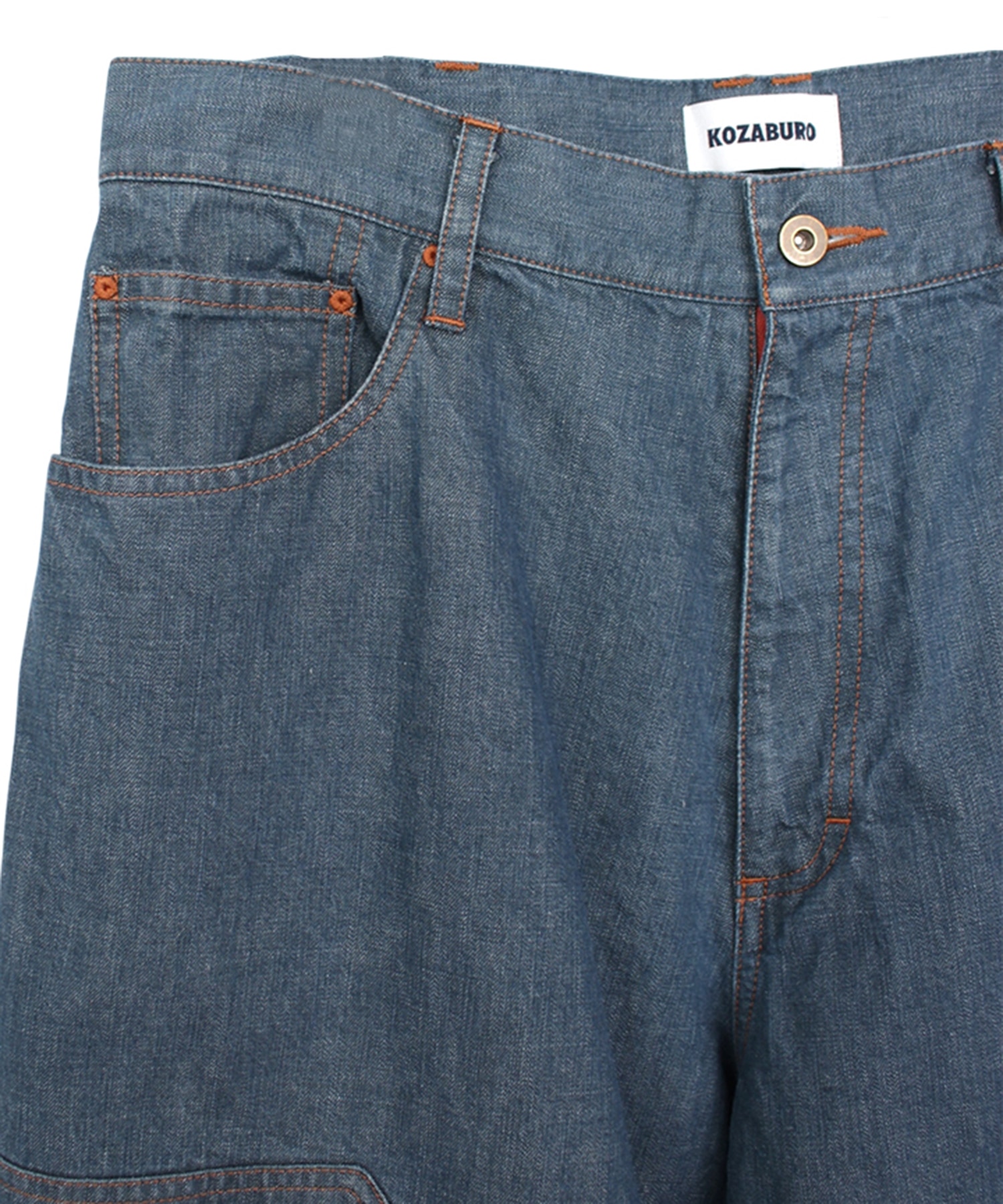 WIDE LEG KNEE PATCH SHORTS KOZABURO