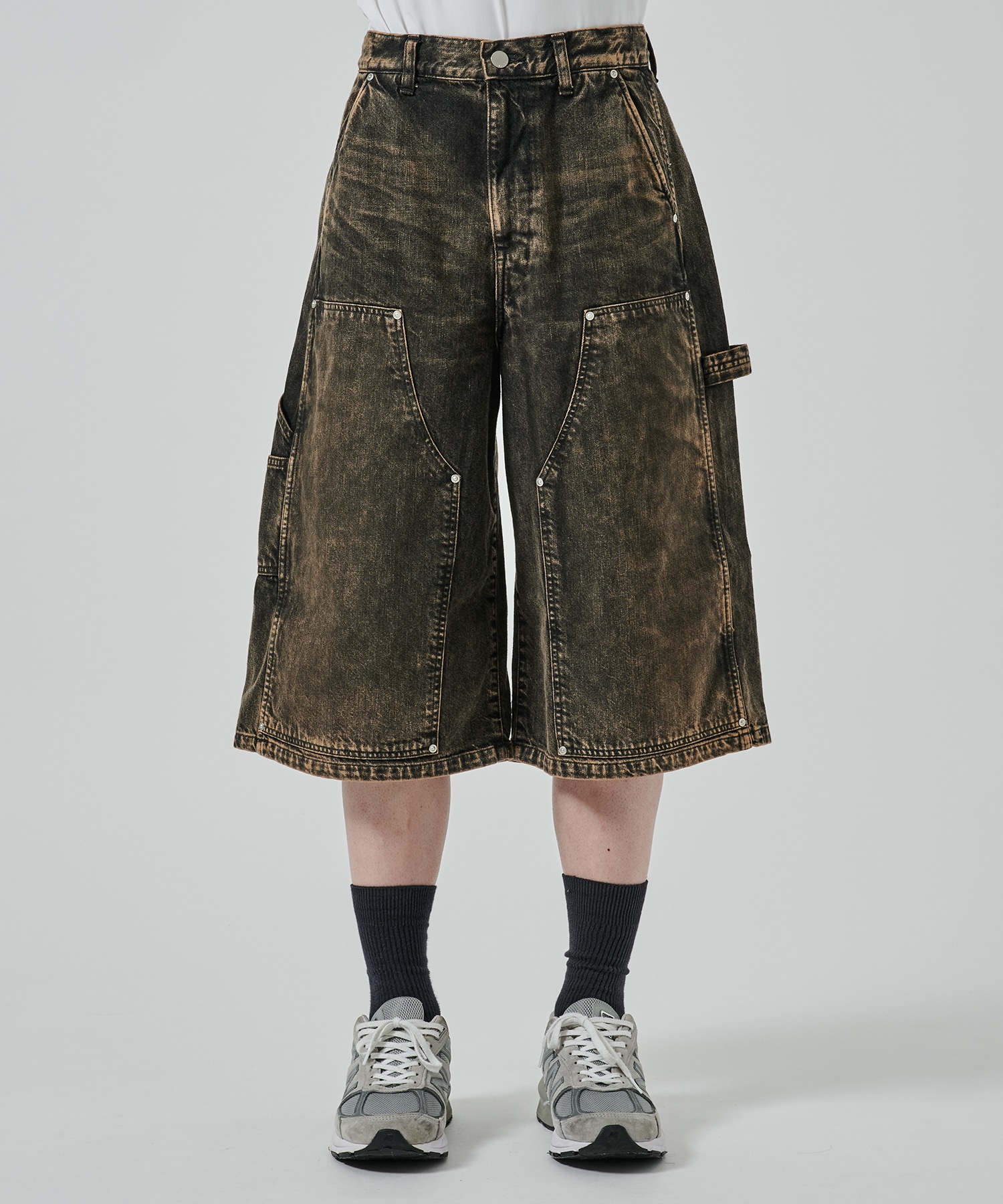 〈別注〉 DOUBLE KNEE DENIM SHORTS JieDa