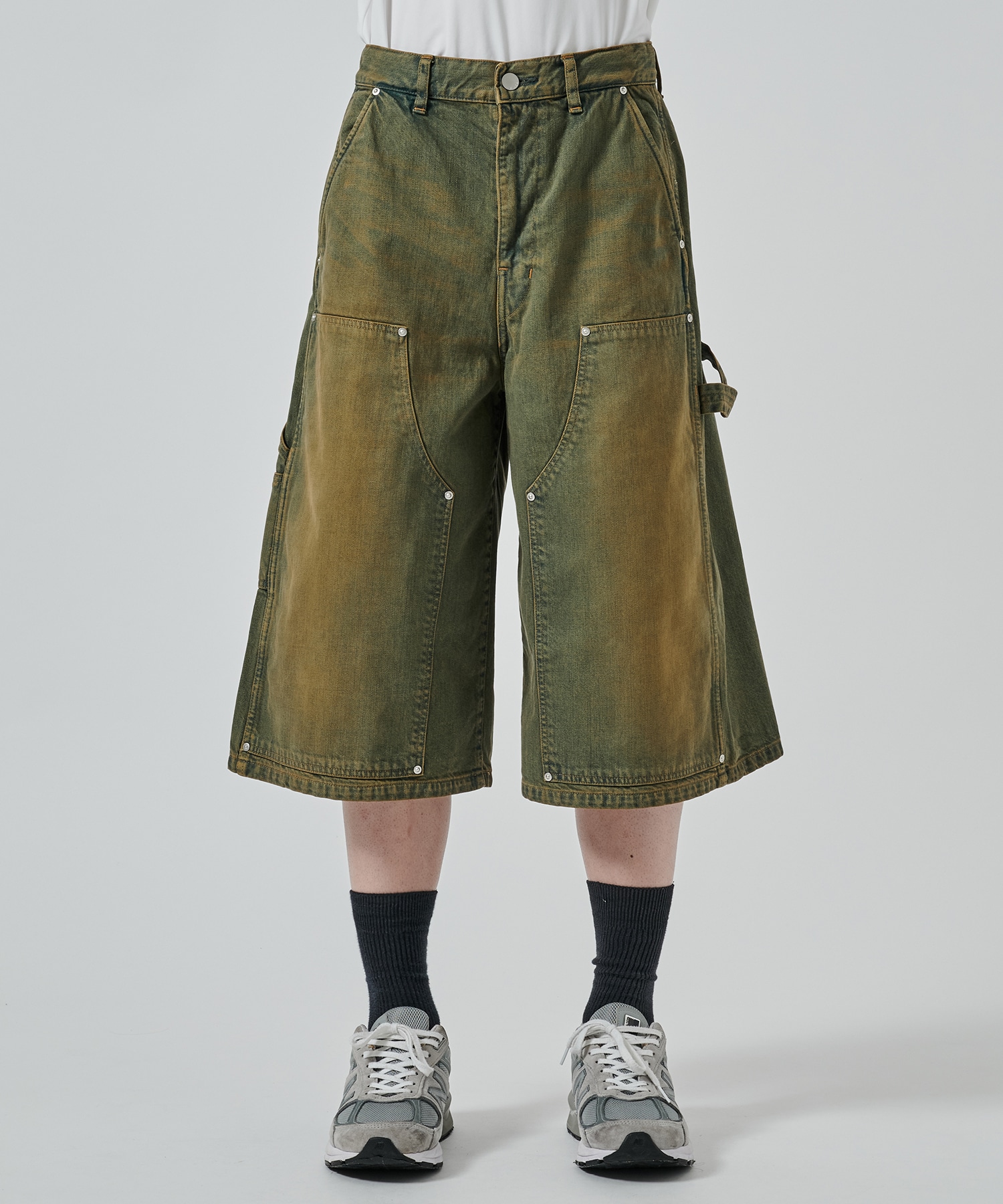 〈別注〉 DOUBLE KNEE DENIM SHORTS JieDa