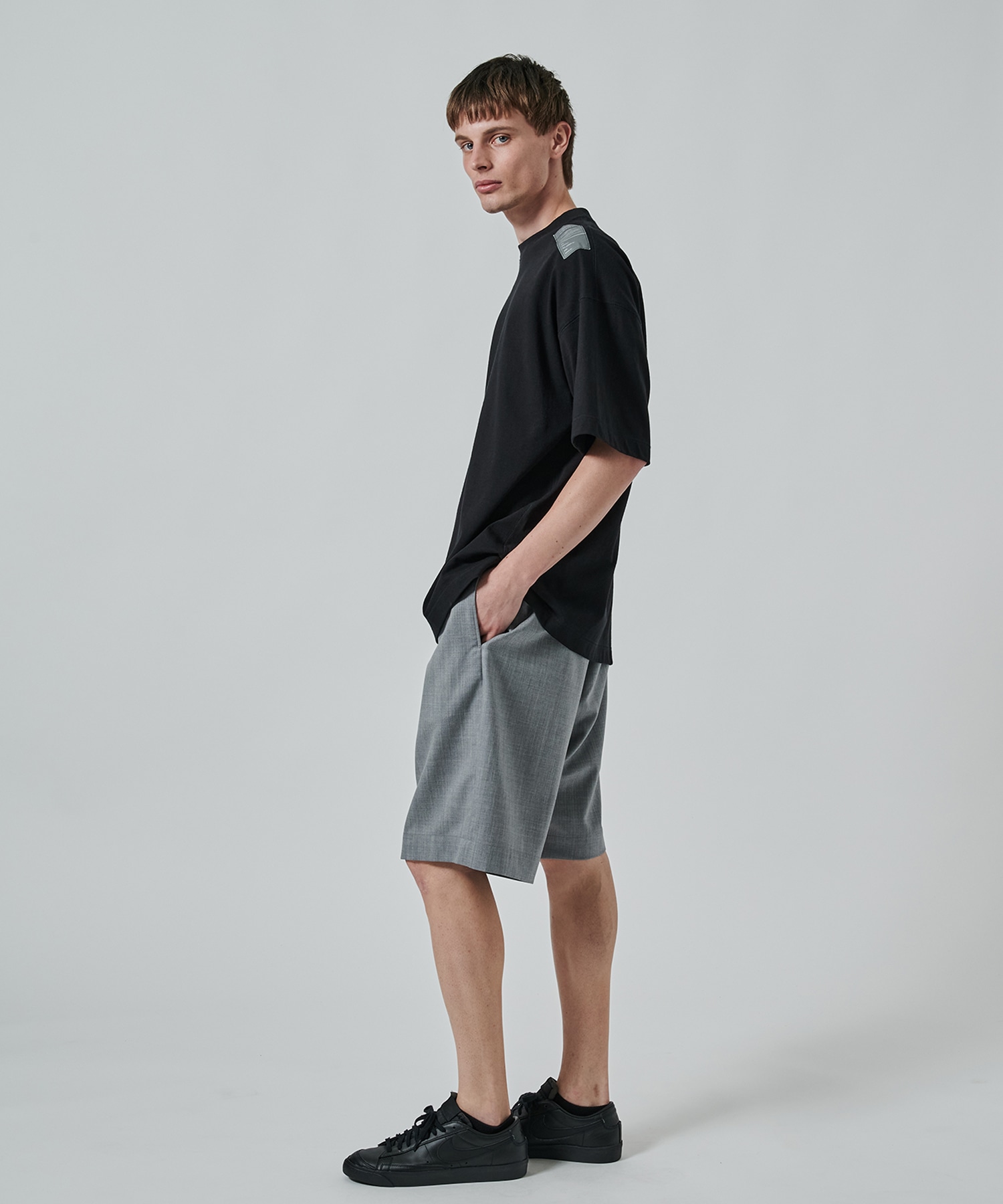 WEBBING BELT HALF PANTS N.HOOLYWOOD