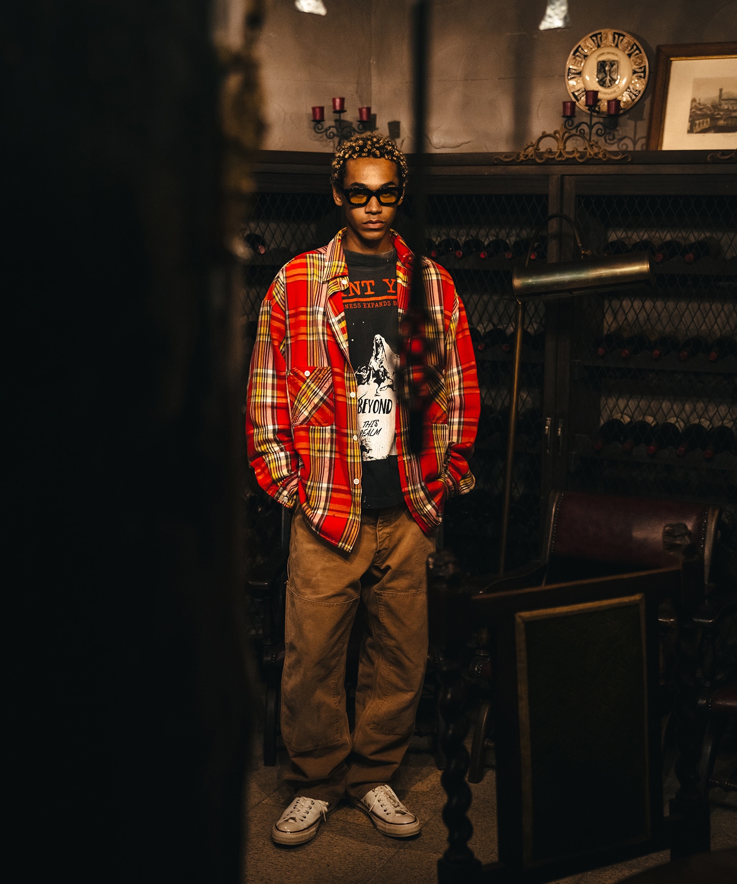 FLANNEL SHIRT / CHECK / SM-HR1-0000-042 SAINT M××××××