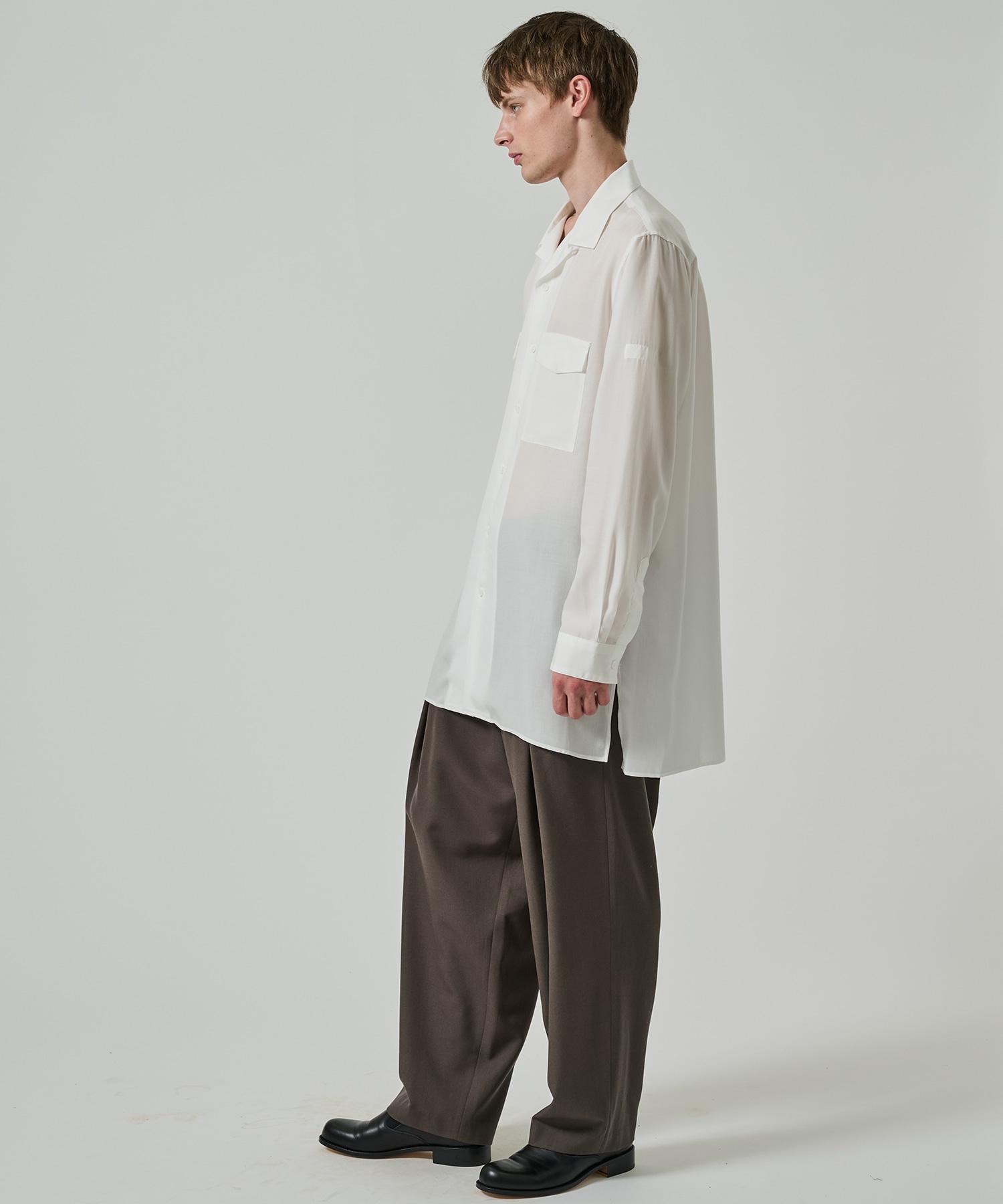 SUIT CDH OPEN COLLAR SHIRT Yohji Yamamoto