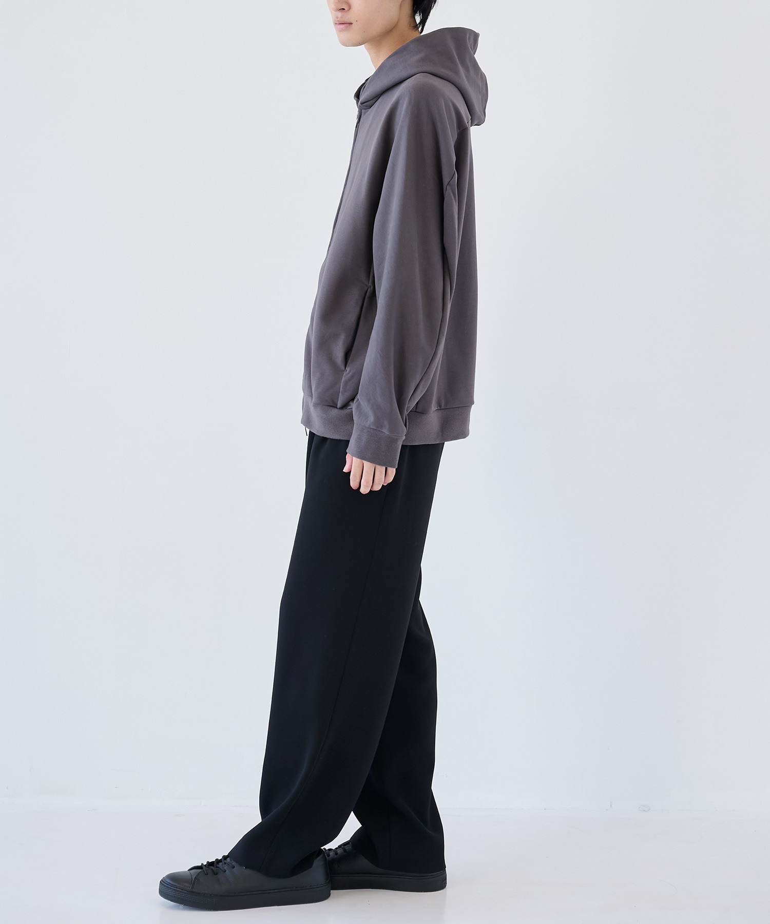 CO STRECH TERRY ZIP UP HOODIE ATTACHMENT