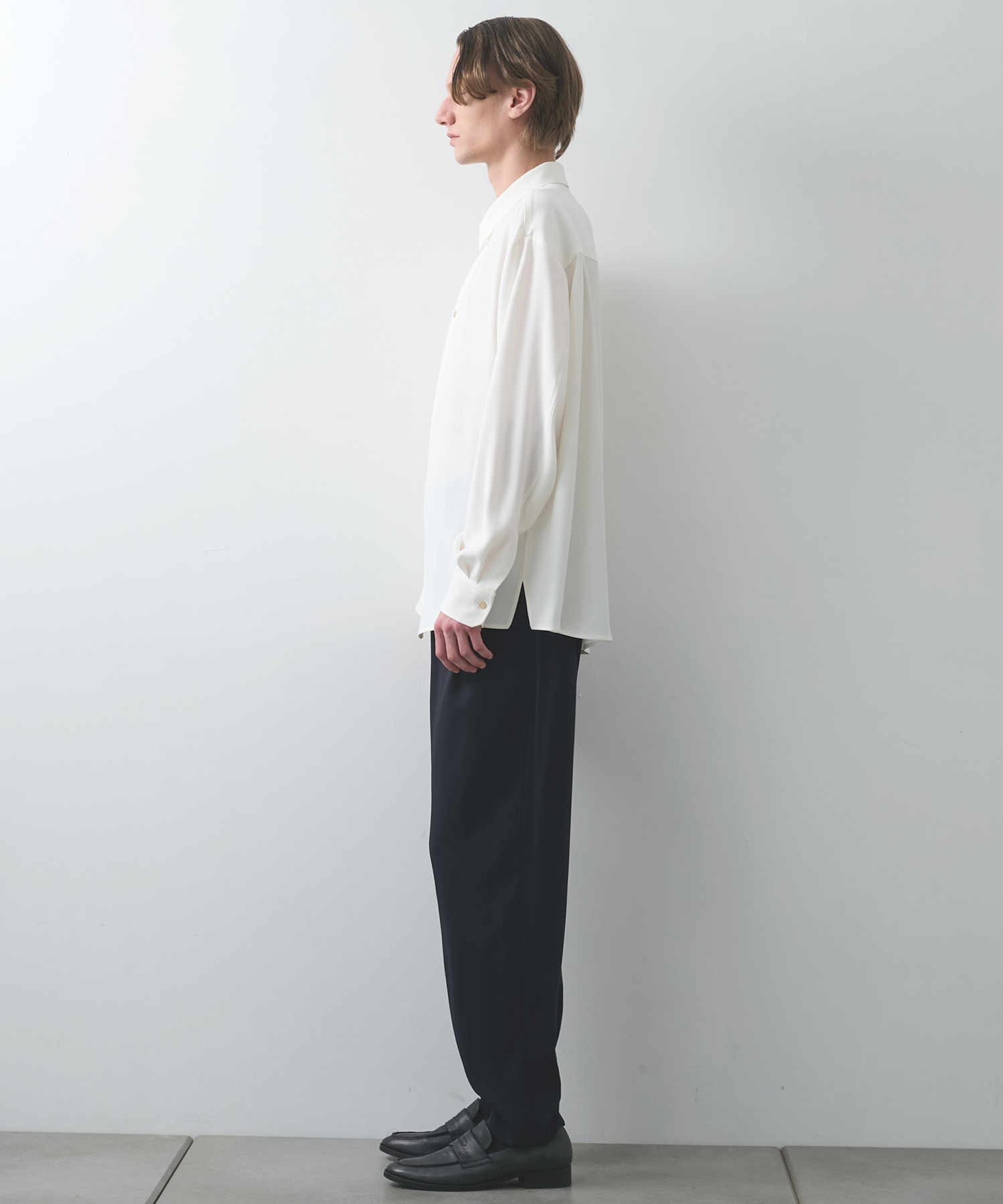 Double Cloth Twill Front Fly Chin Tab Shirt CULLNI