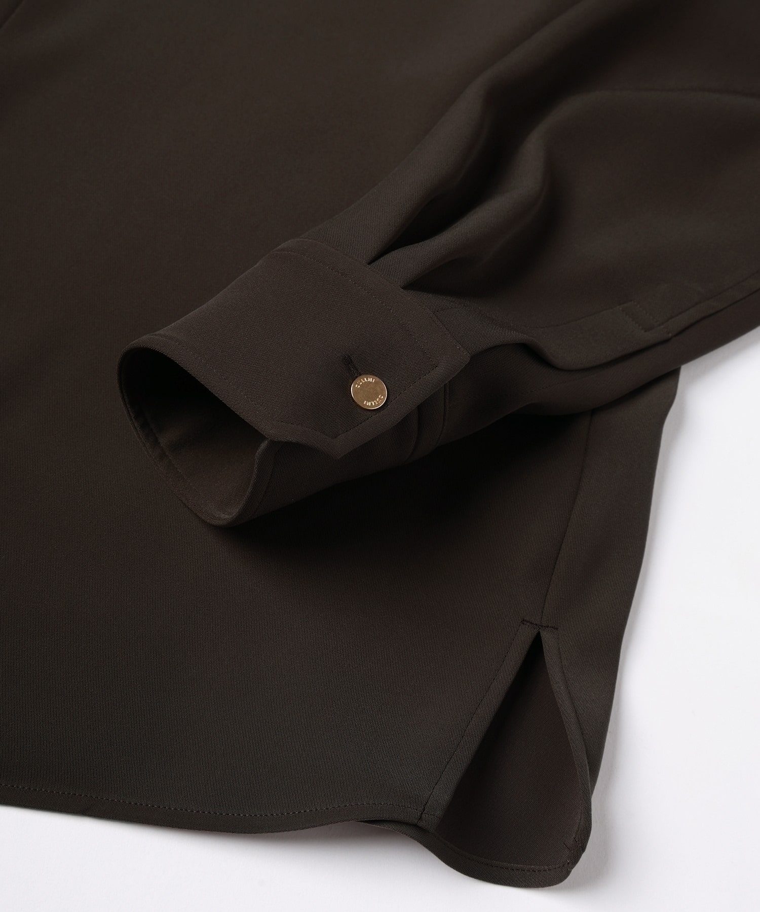 Double Cloth Twill Front Fly Chin Tab Shirt CULLNI