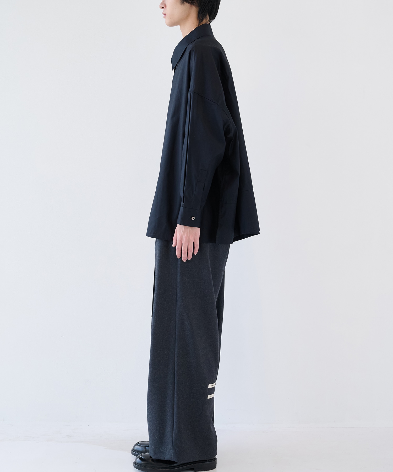 アシンメトリービッグシャツ SHAREEF