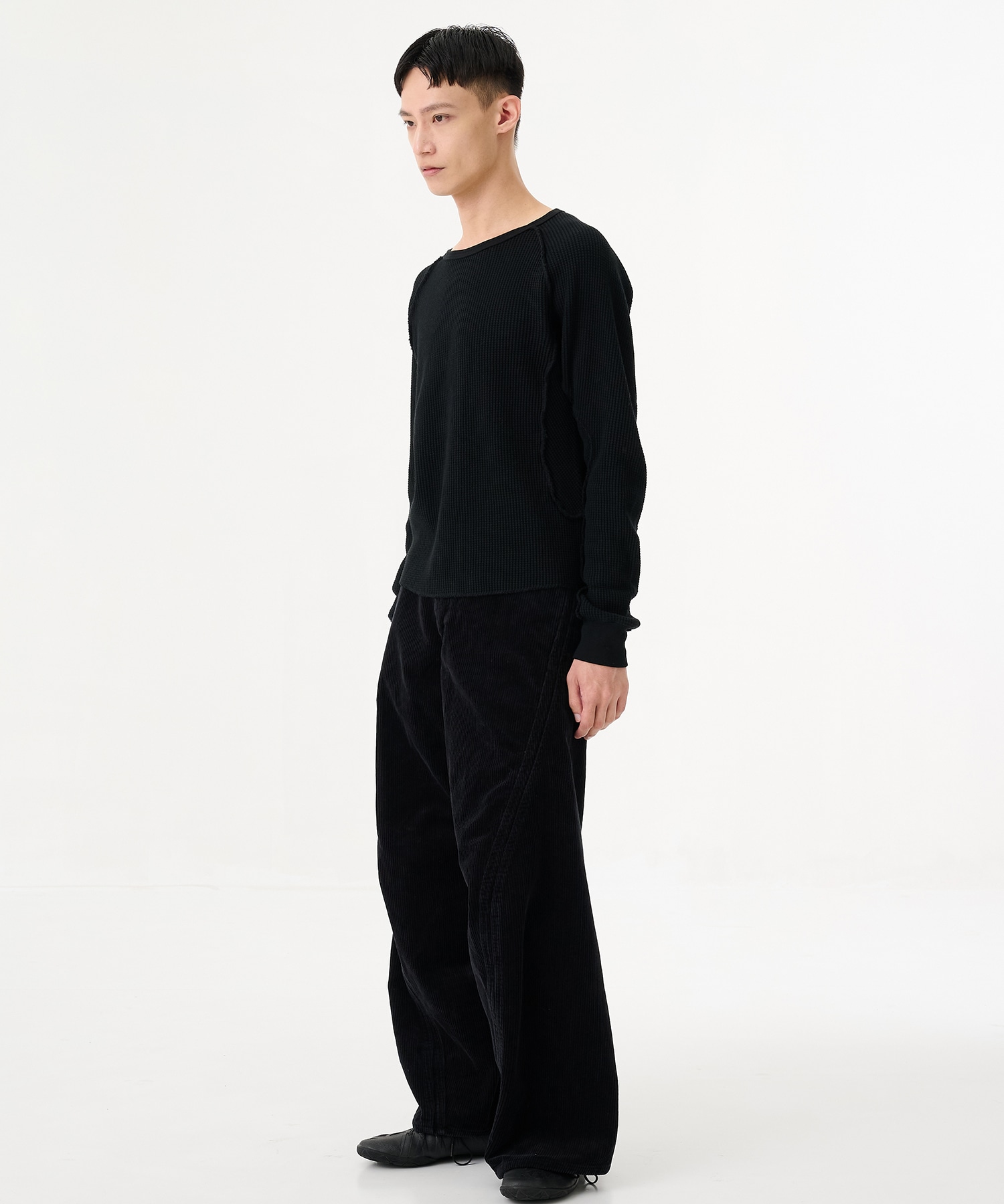 WAFFLE THERMAL LONG SLEEVE T-SHIRT NVRFRGT