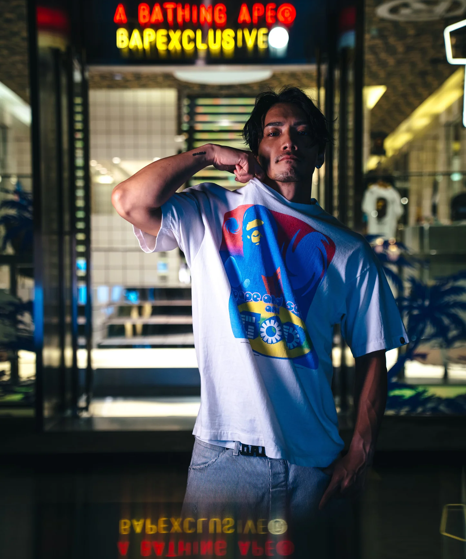 BAPE_SS TEE / GOD / SM-HR1-0000-C35 SAINT M××××××