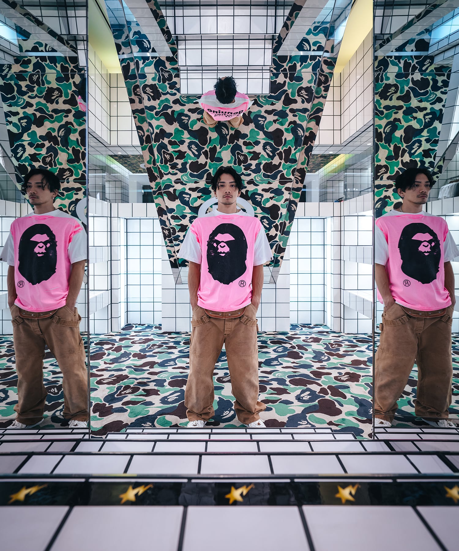 BAPE_SS TEE / HANDPRINT / SM-HR1-0000-C33 SAINT M××××××
