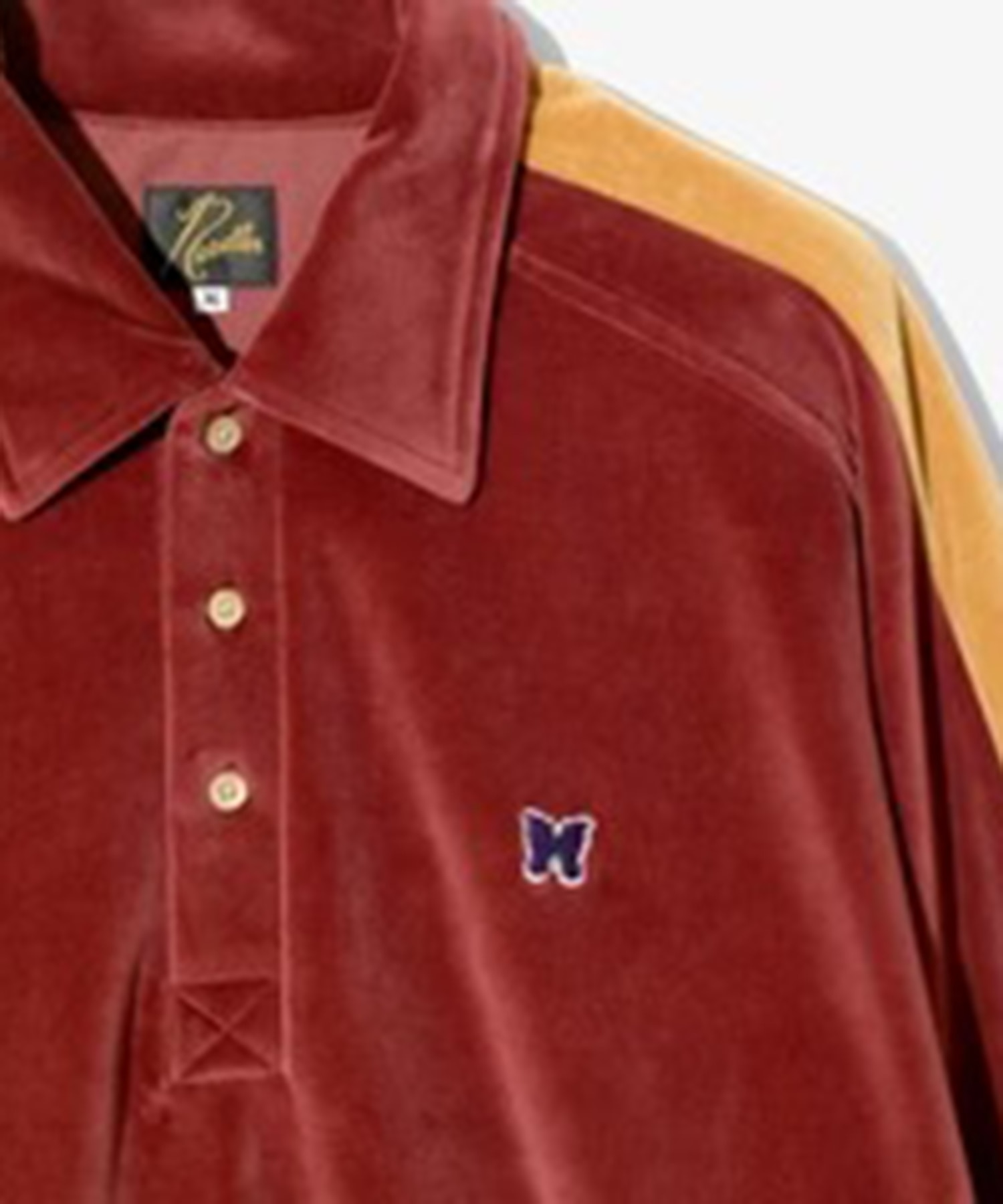 Side Line Pullover Shirt - C/PE Velour NEEDLES