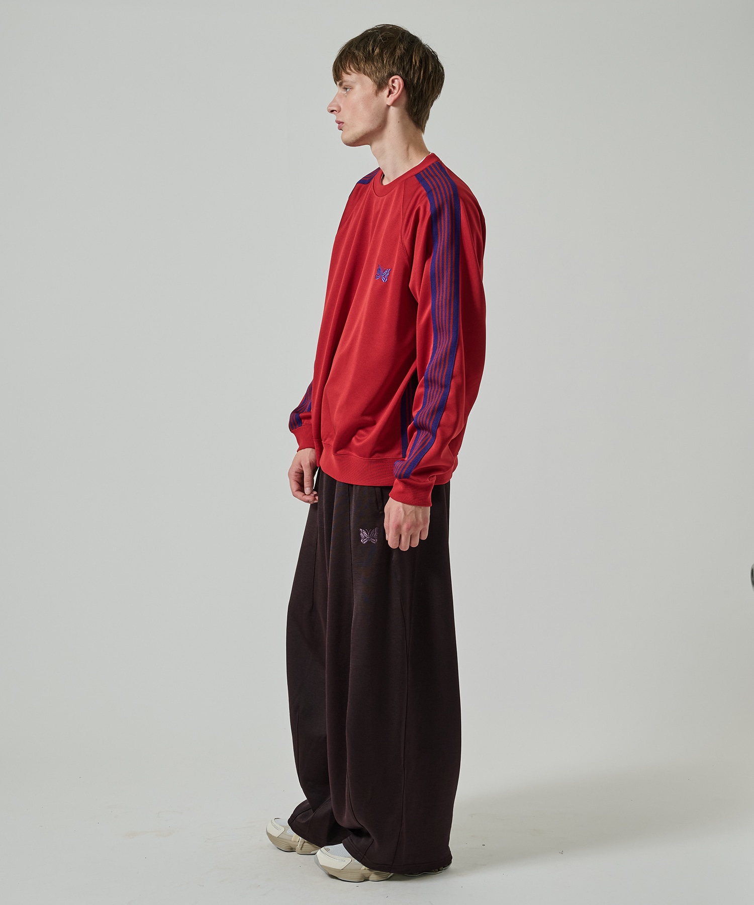 Track Crew Neck Shirt - Poly Smooth NEEDLES