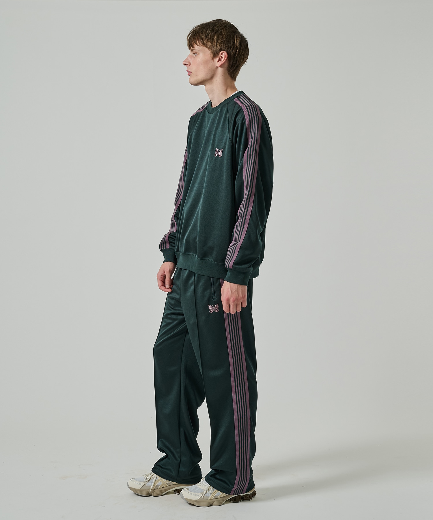 Track Crew Neck Shirt - Poly Smooth NEEDLES