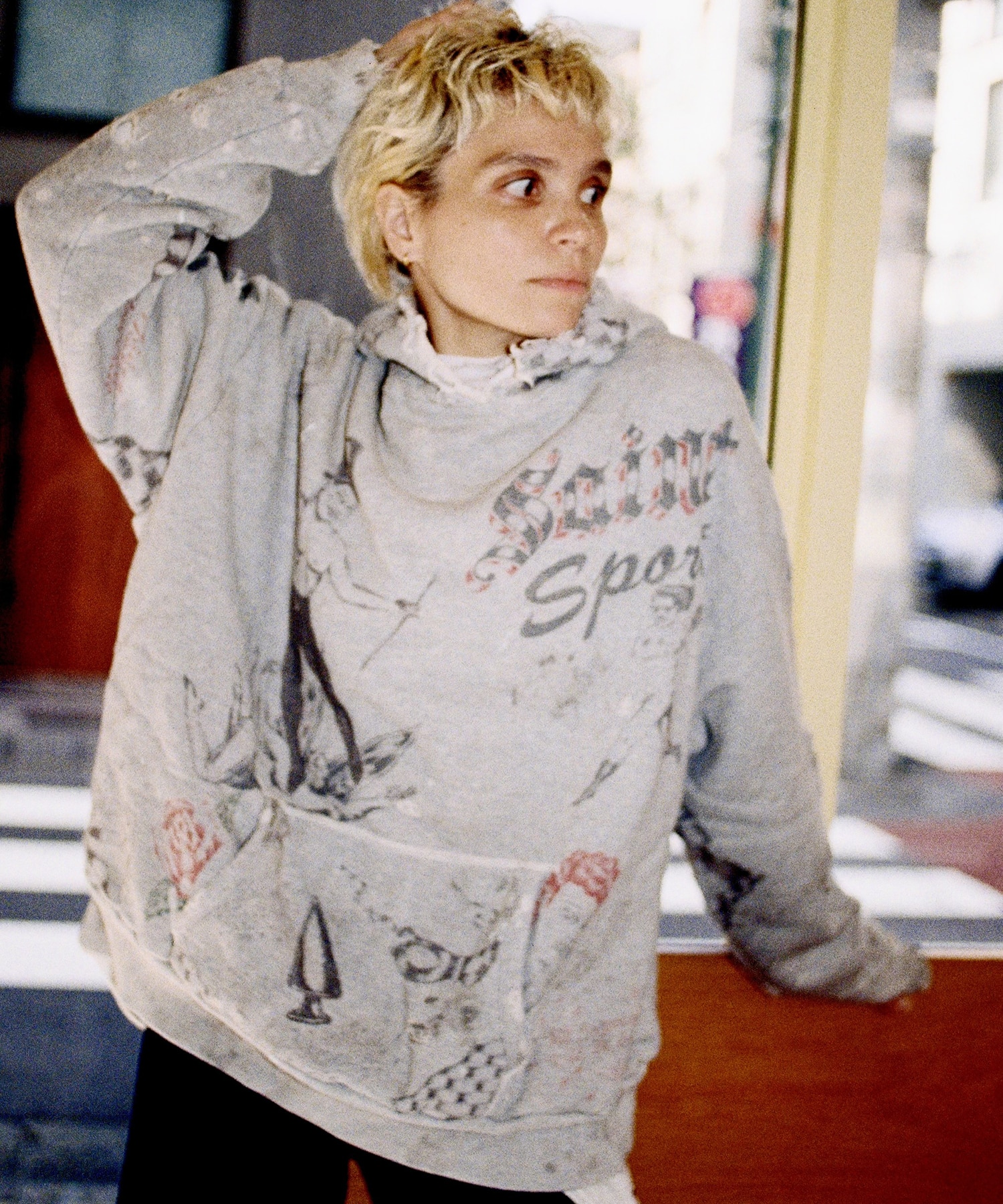 Alexis Ross / HOODIE DRAWING / SM-HR1-0000-C31 SAINT M××××××