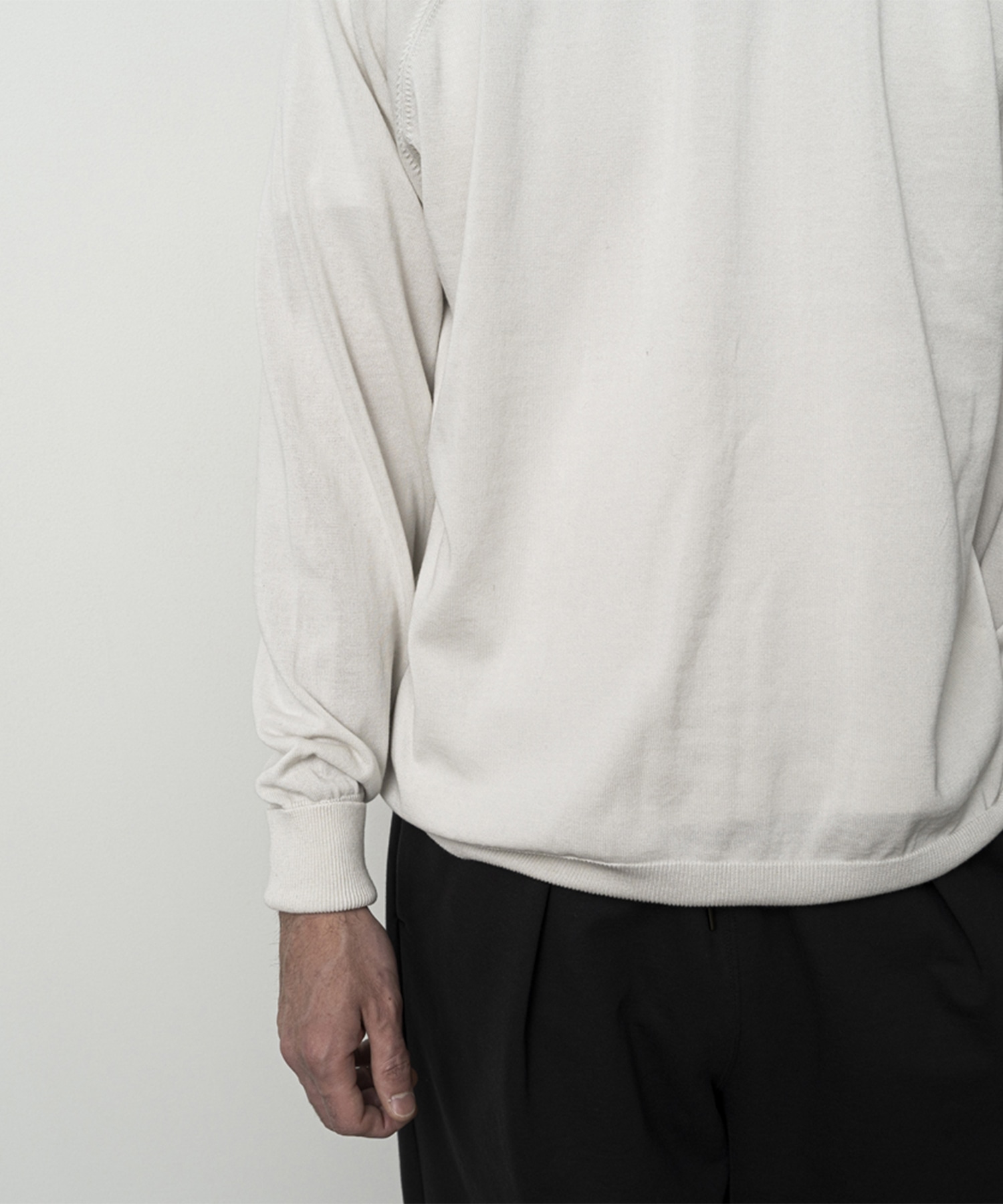 Cotton/silk pullover STILL BY HAND