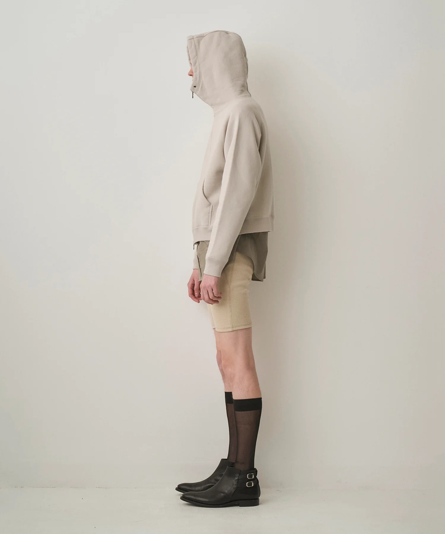 CROPPED BRUSHED HOODIE JUHA