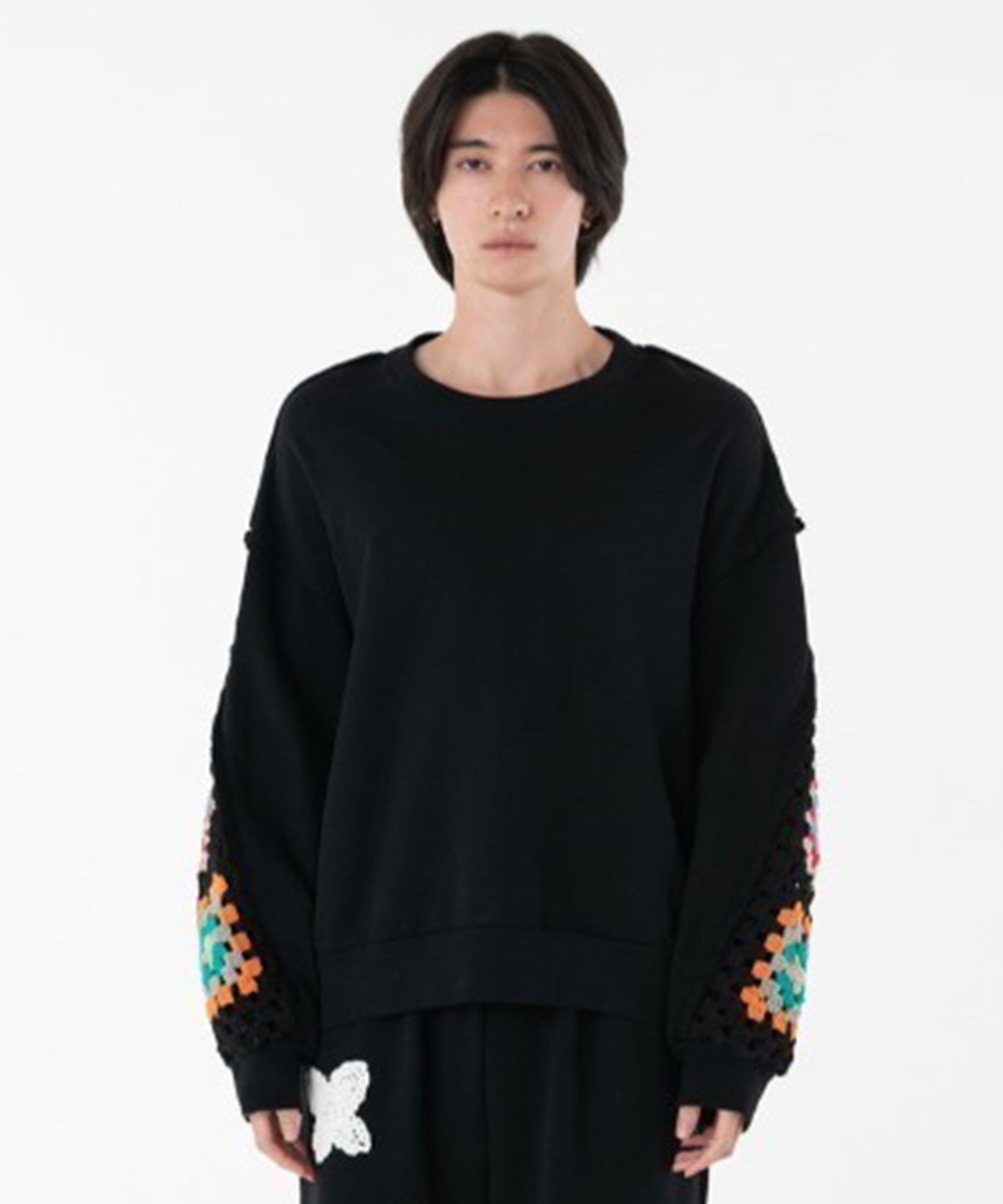 CROCHET SLEEVE SWEAT DISCOVERED