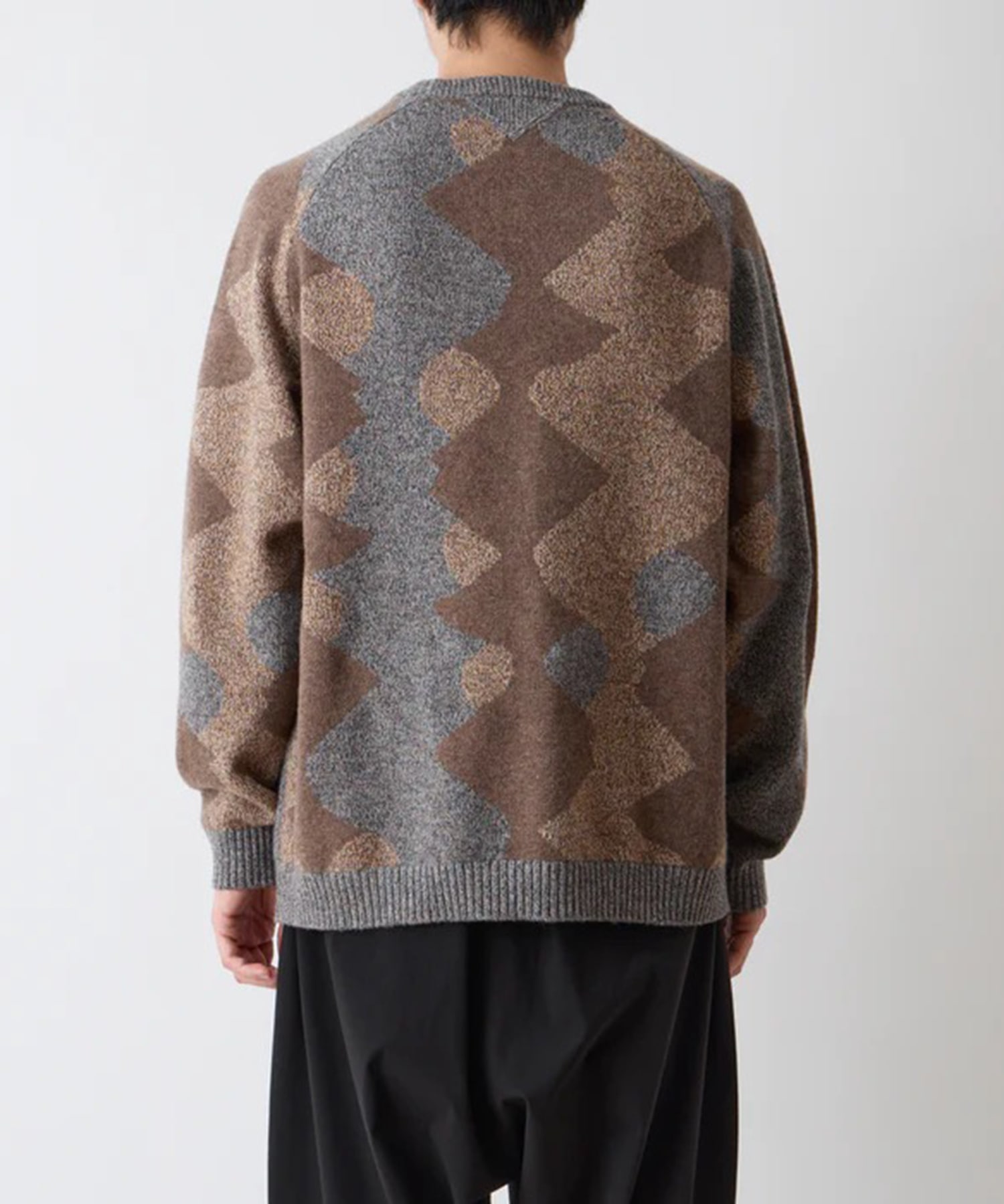 INTARSIA KNIT PULLOVER White Mountaineering
