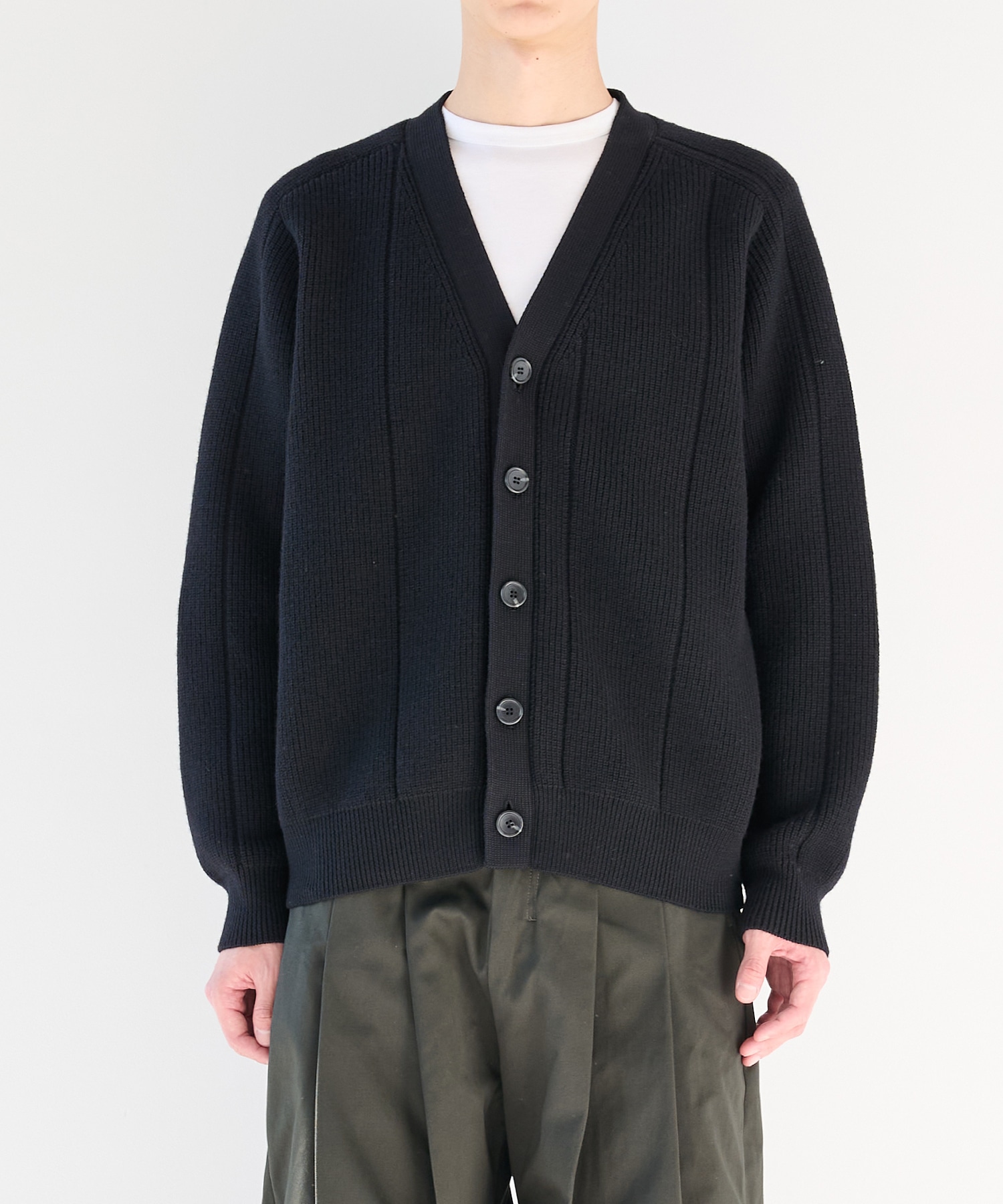 編地切替カーディガン WRAPINKNOT