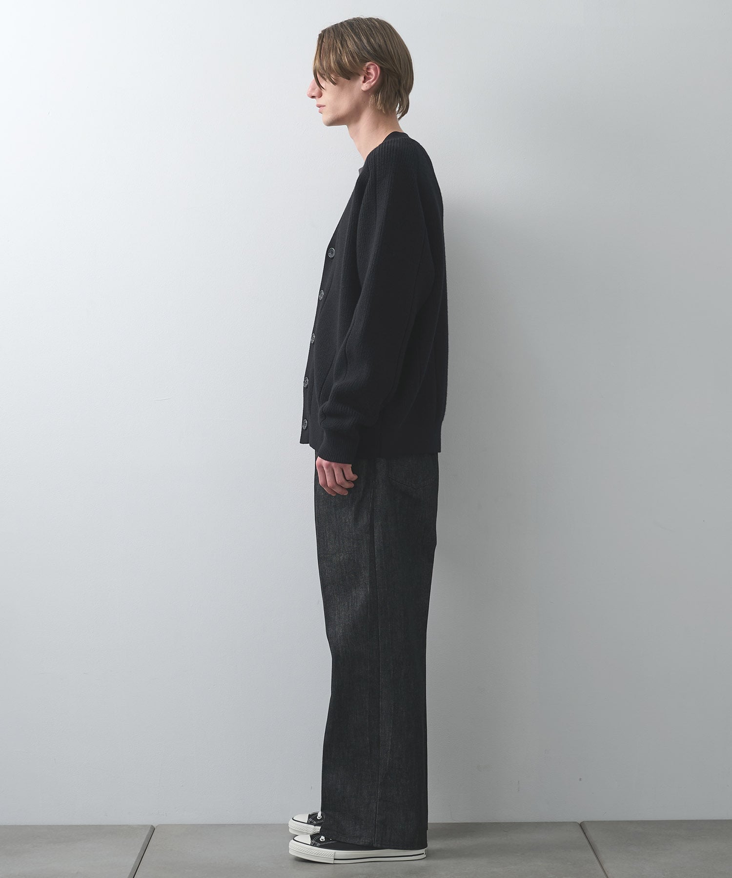 編地切替カーディガン WRAPINKNOT