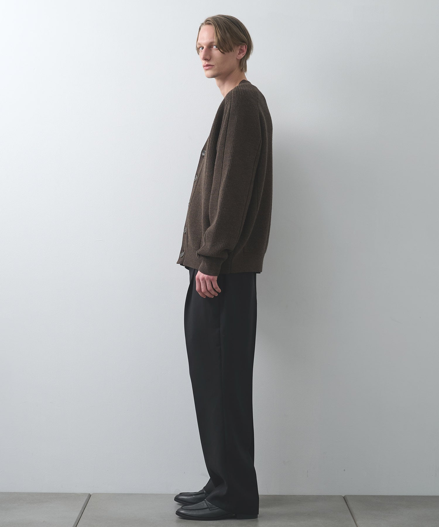 編地切替カーディガン WRAPINKNOT