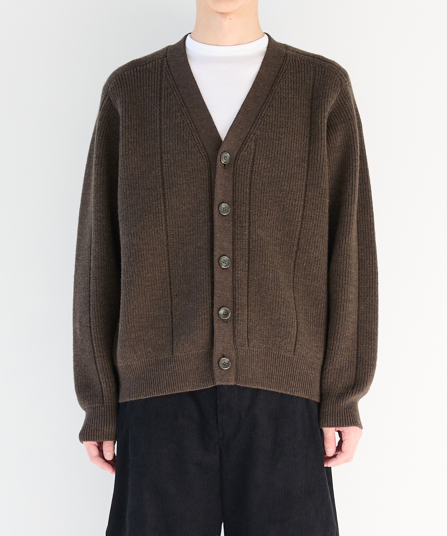 編地切替カーディガン WRAPINKNOT