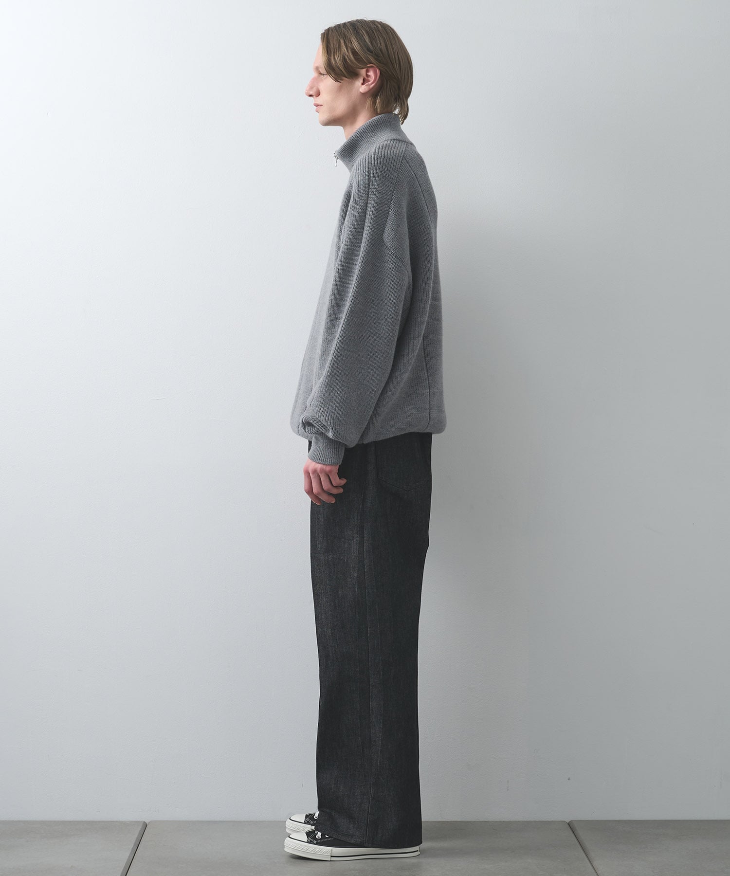 編地切替ドライバーズニット WRAPINKNOT