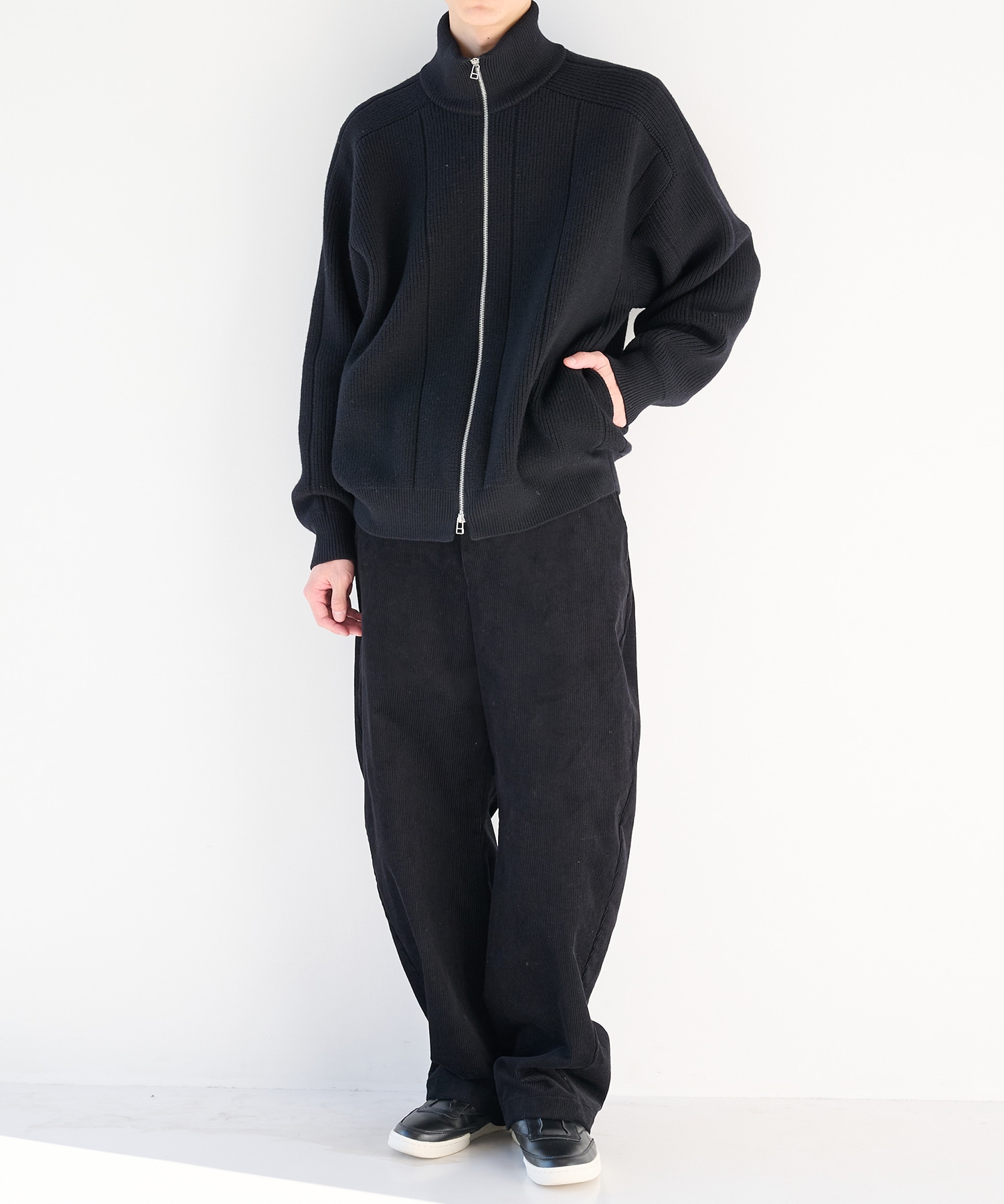 編地切替ドライバーズニット WRAPINKNOT