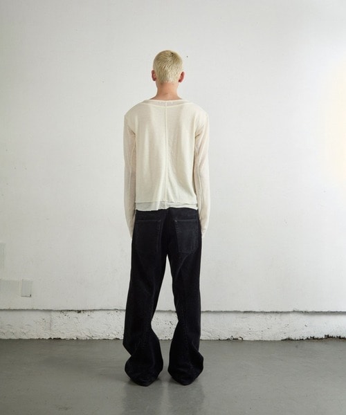 3D TWISTED WIDE LEG 5P PANTS NVRFRGT