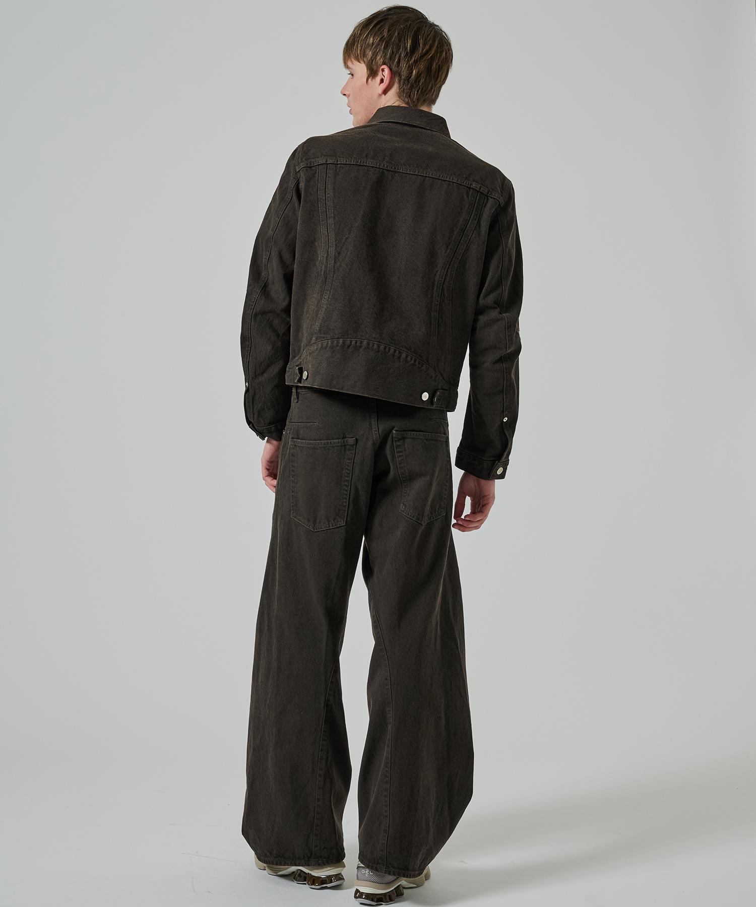 3D TWISTED WIDE LEG JEANS NVRFRGT