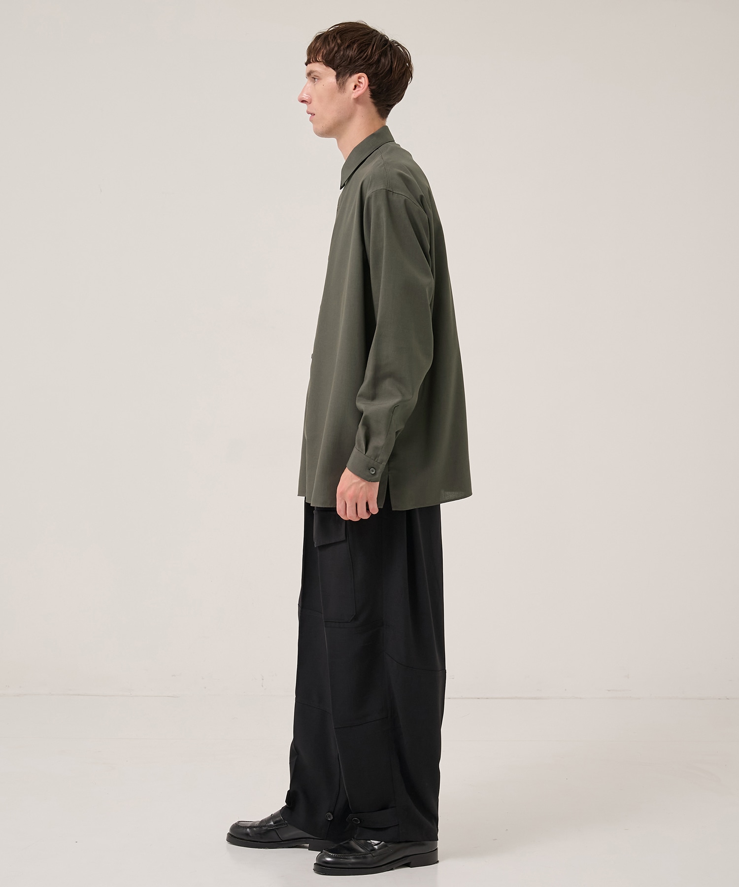 別注 MERANGE TWILL MILITARY DOUGI PANTS RAINMAKER