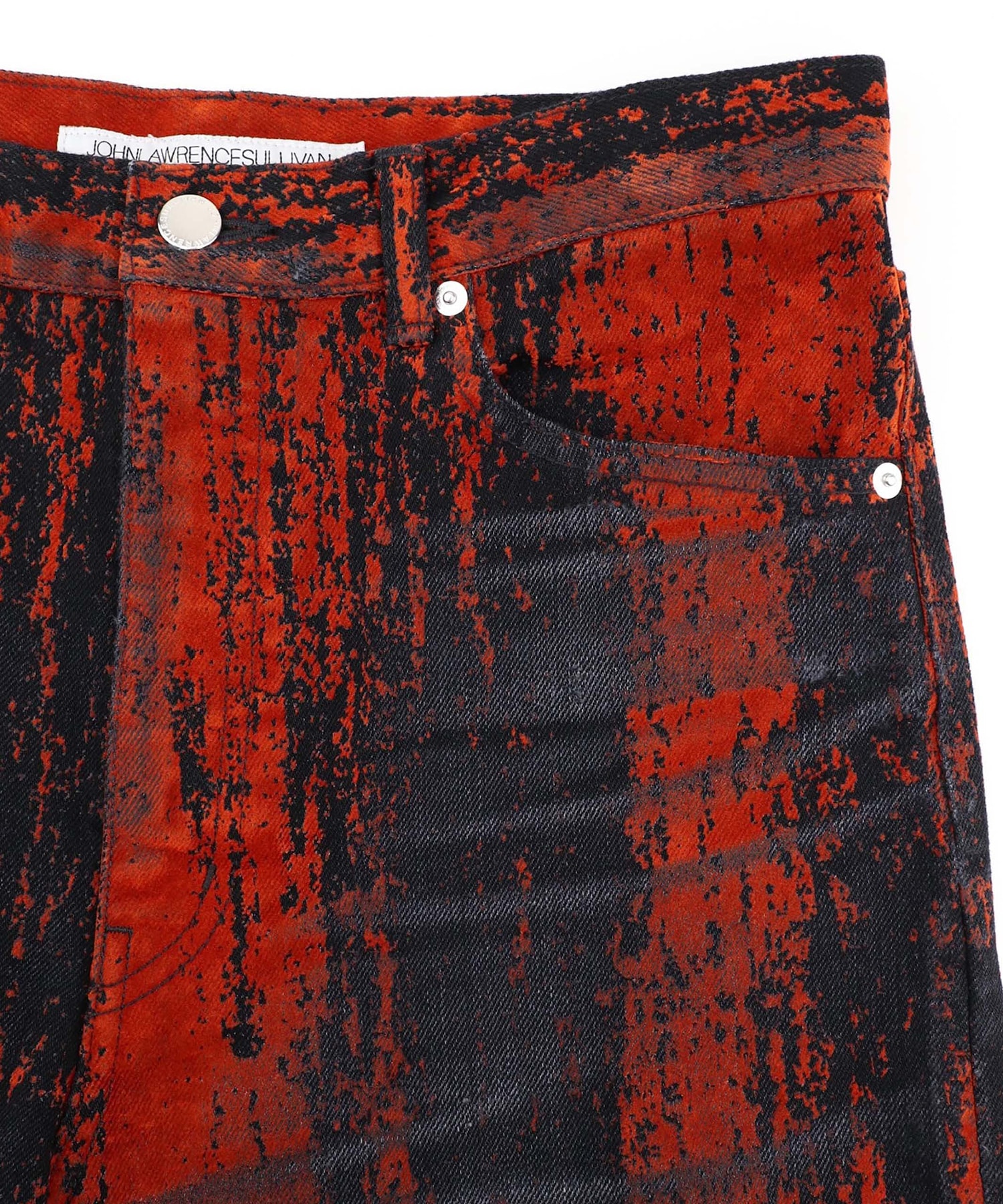 FLOCKED DENIM WIDE PANTS JOHN LAWRENCE SULLIVAN