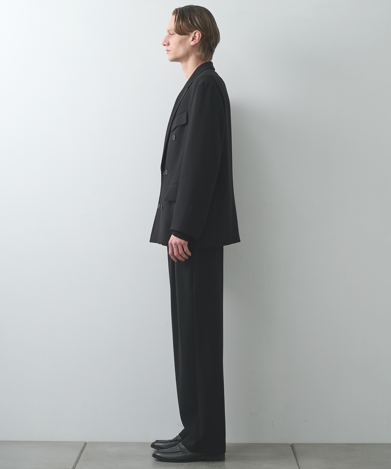 Double Cloth 3Tuck Semi Wide Pants CULLNI