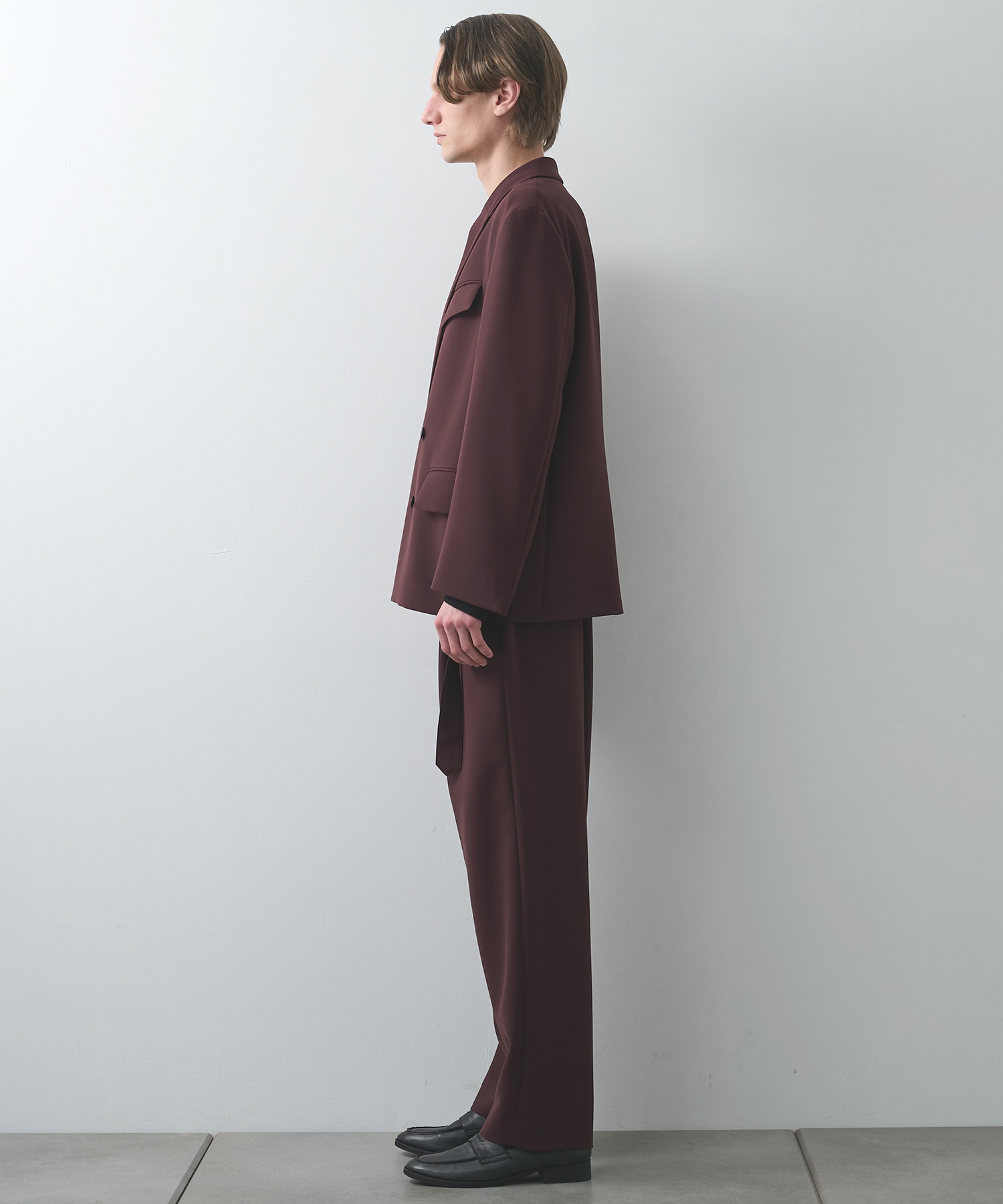 Double Cloth 3Tuck Semi Wide Pants CULLNI