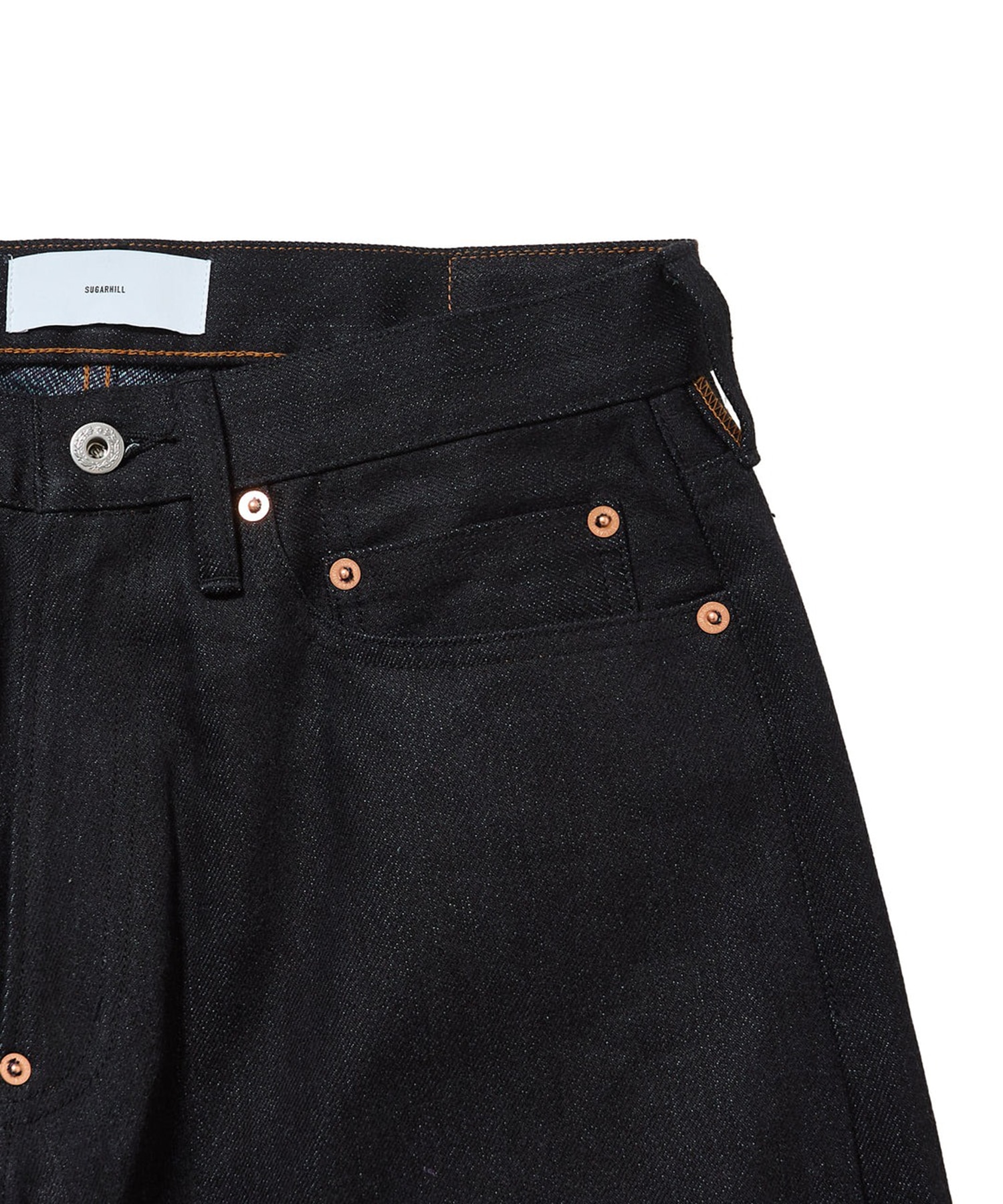 TWISTED HEATHER DENIM PANTS WIDE CUT SUGARHILL