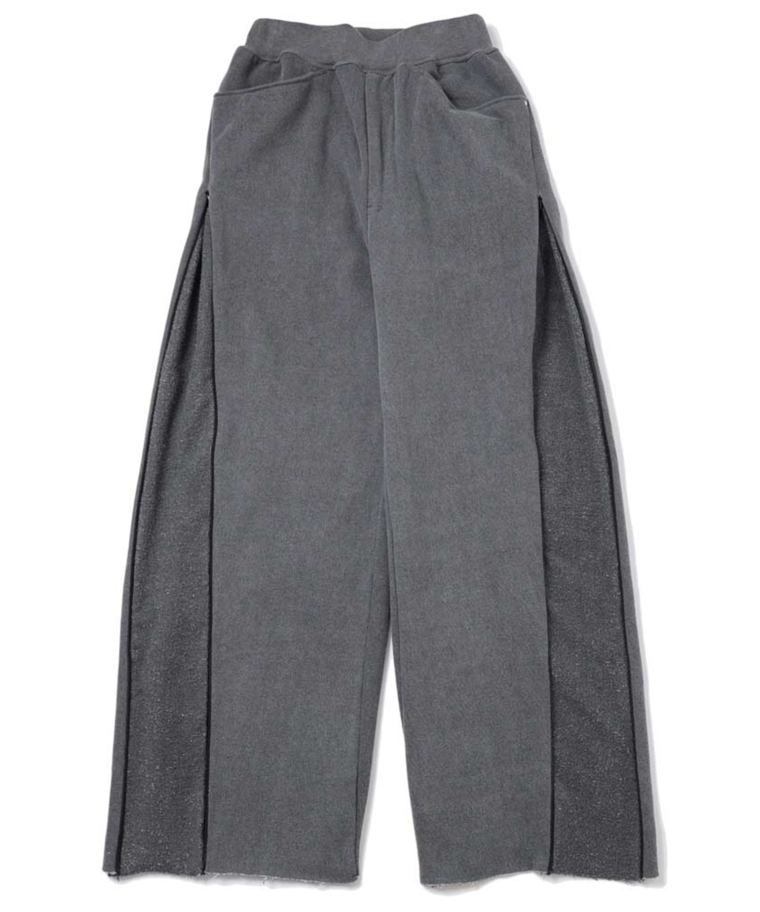 NEW RIB BAGGY PANTS- Pigment Print French Terry saby