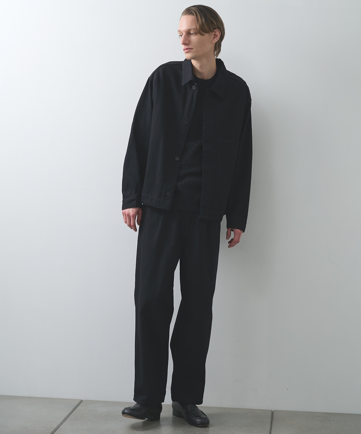 12oz denim 1 tuck pants STILL BY HAND