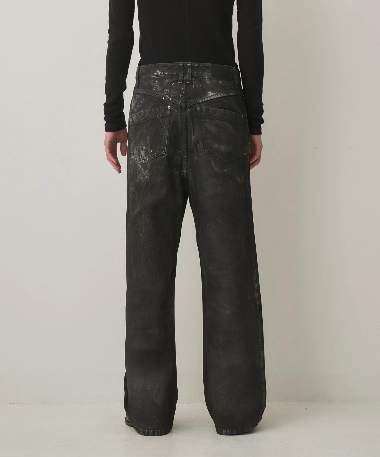 SILVER FOIL WIDE DENIM JUHA