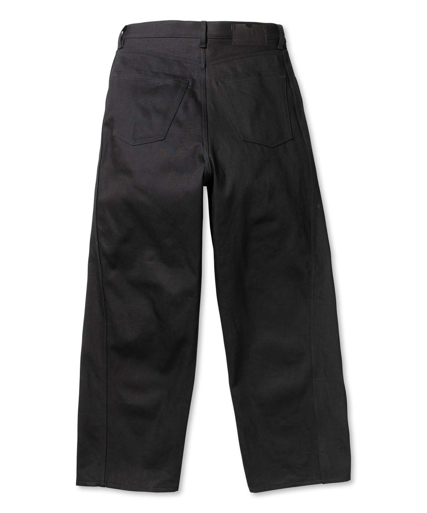 TRIPLE SEAMS 6P DENIM WIDE BLACK ROTOL