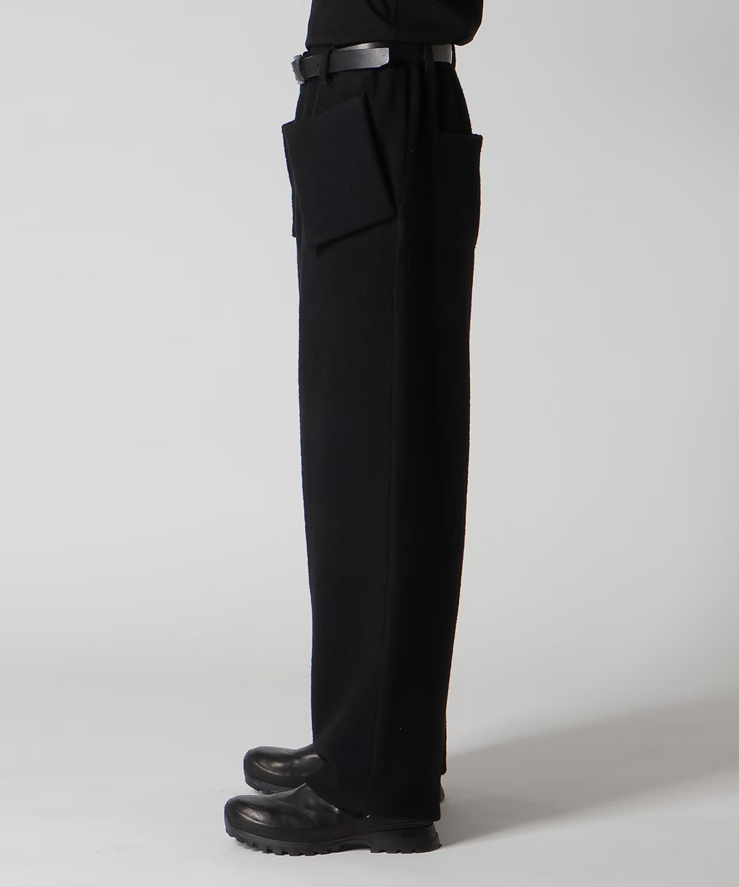 BOUCLE SINGLE JERSEY PADDED POCKET PANTS Yohji Yamamoto