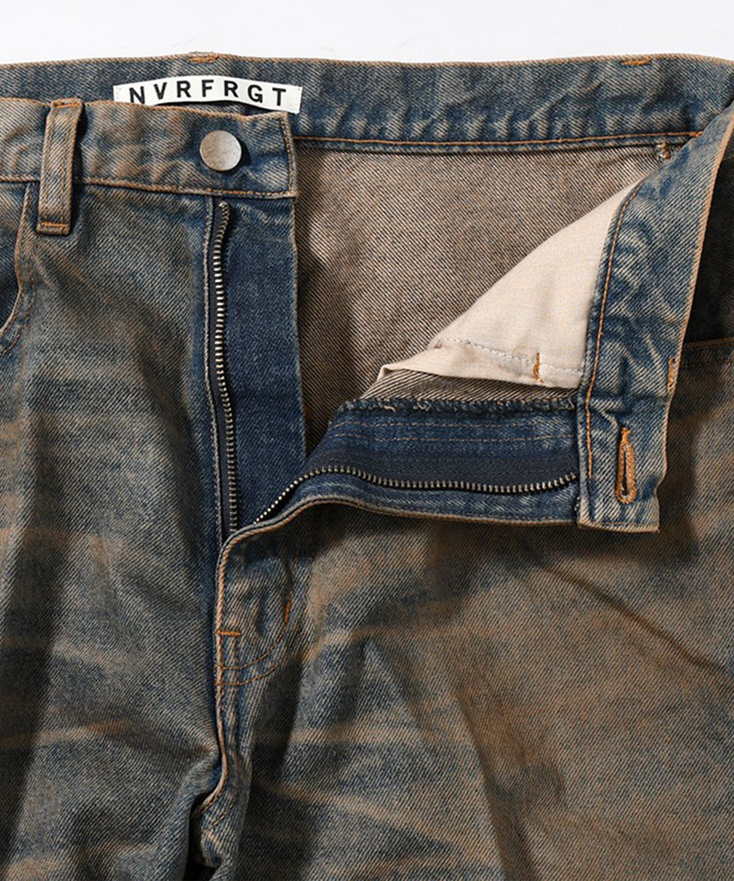 3D TWISTED WIDE LEG JEANS NVRFRGT