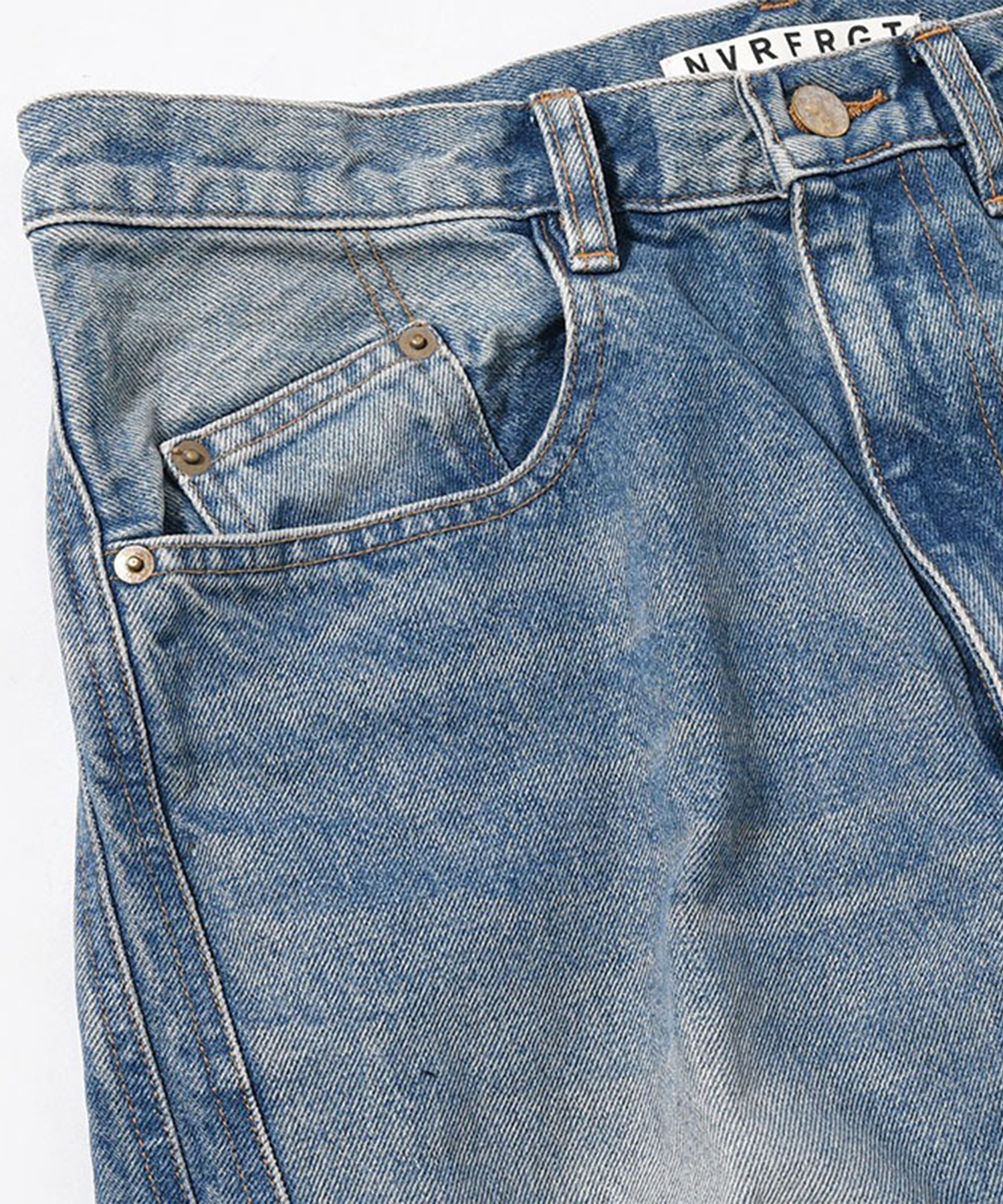 3D TWISTED WIDE LEG JEANS NVRFRGT