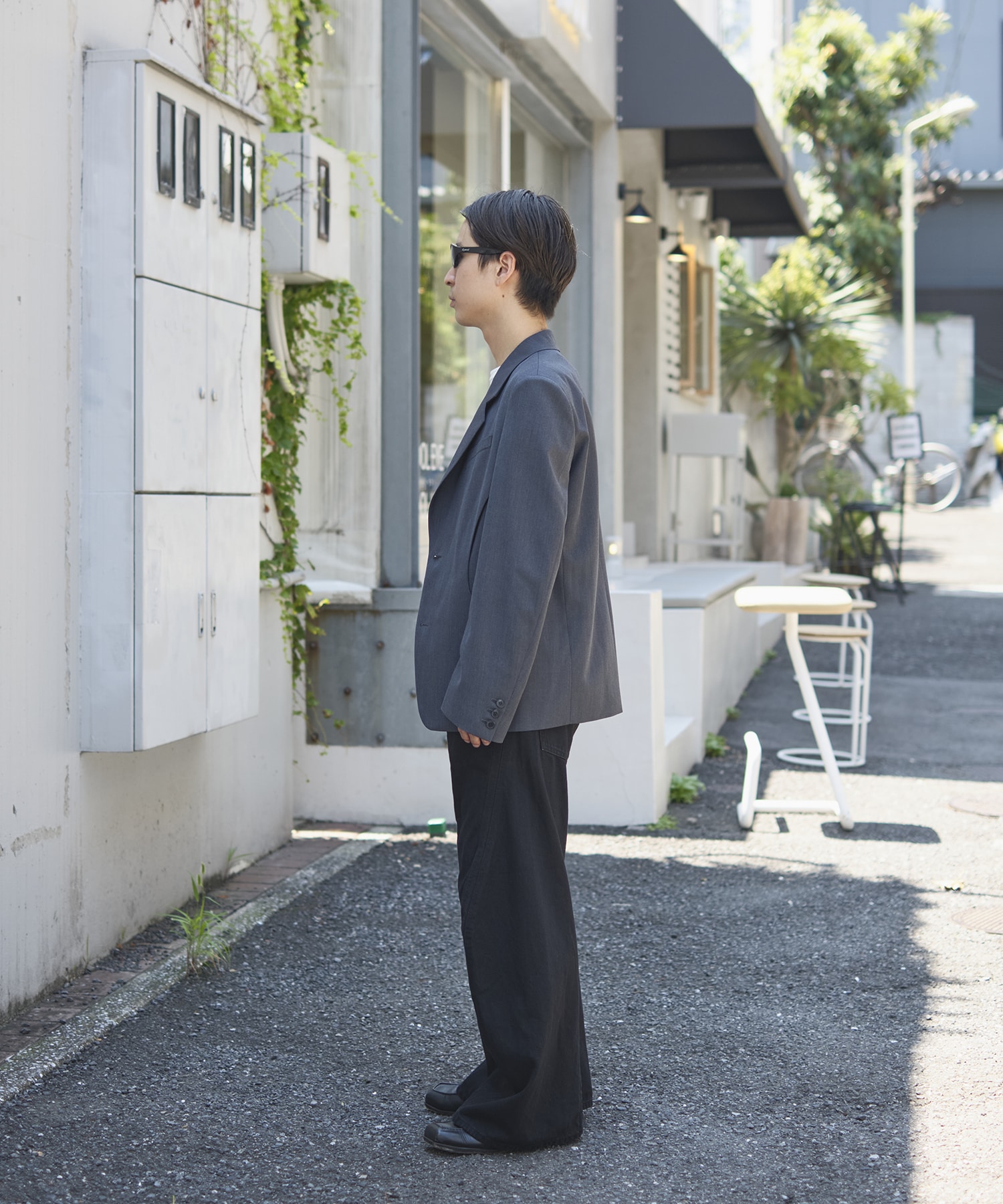 3D TWISTED WIDE LEG JEANS NVRFRGT