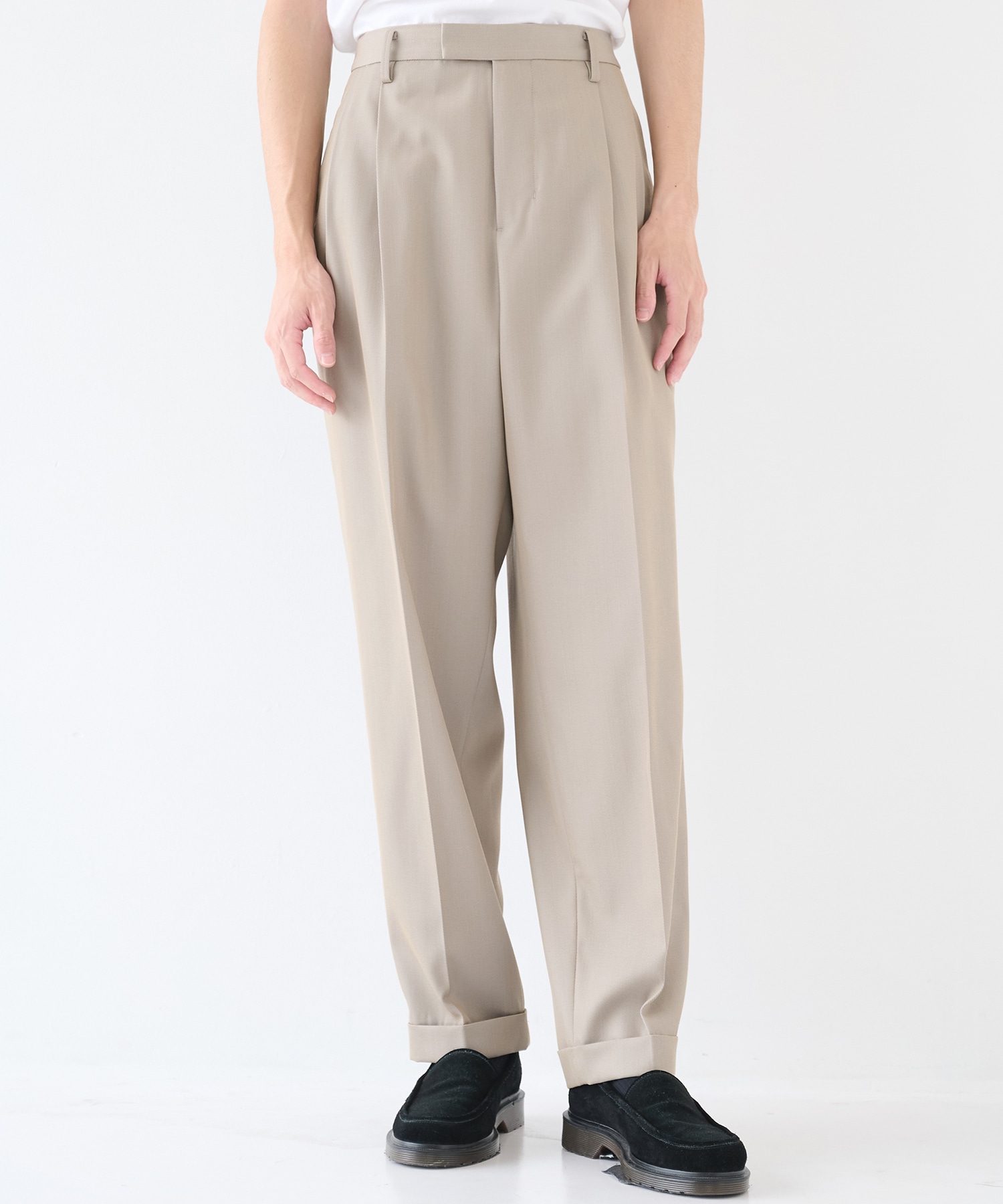 TWO TUCKS TAPERED TROUSERS IRENISA