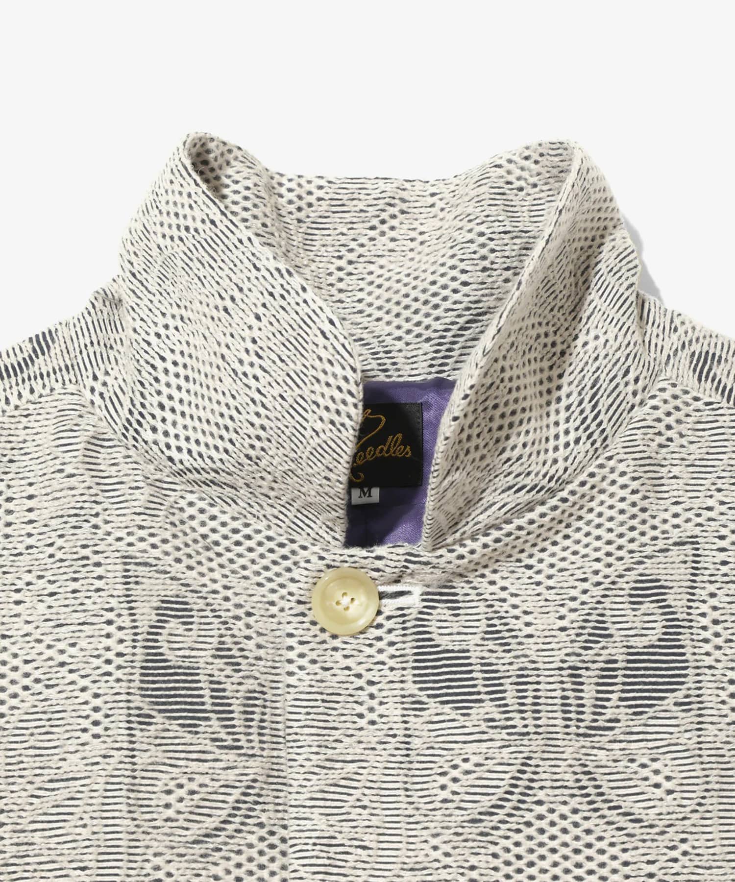 Stand Collar Jacket - Papillon Jacquard NEEDLES