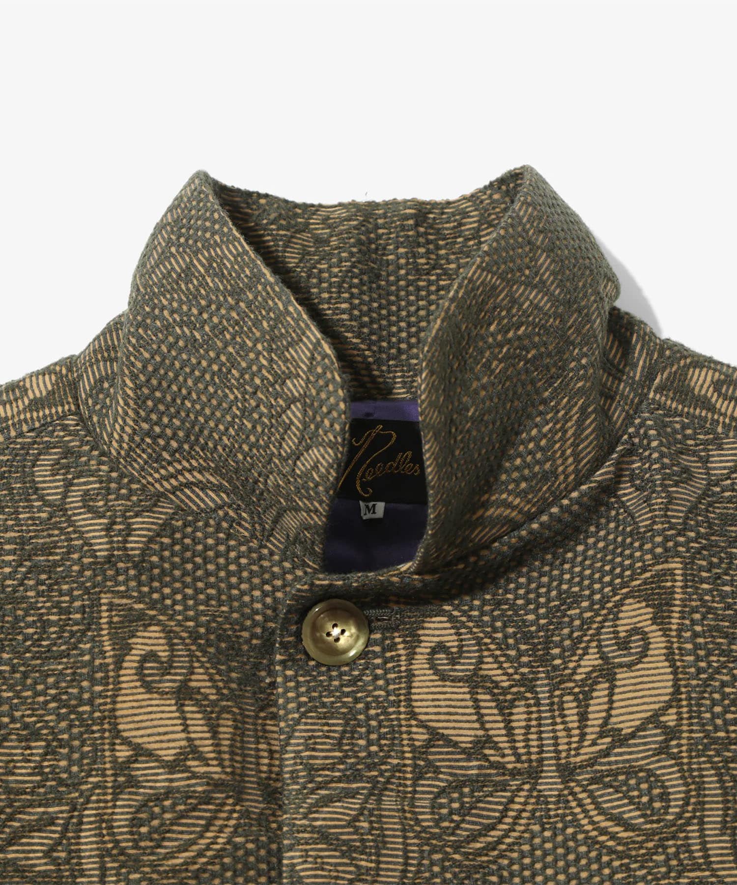 Stand Collar Jacket - Papillon Jacquard NEEDLES